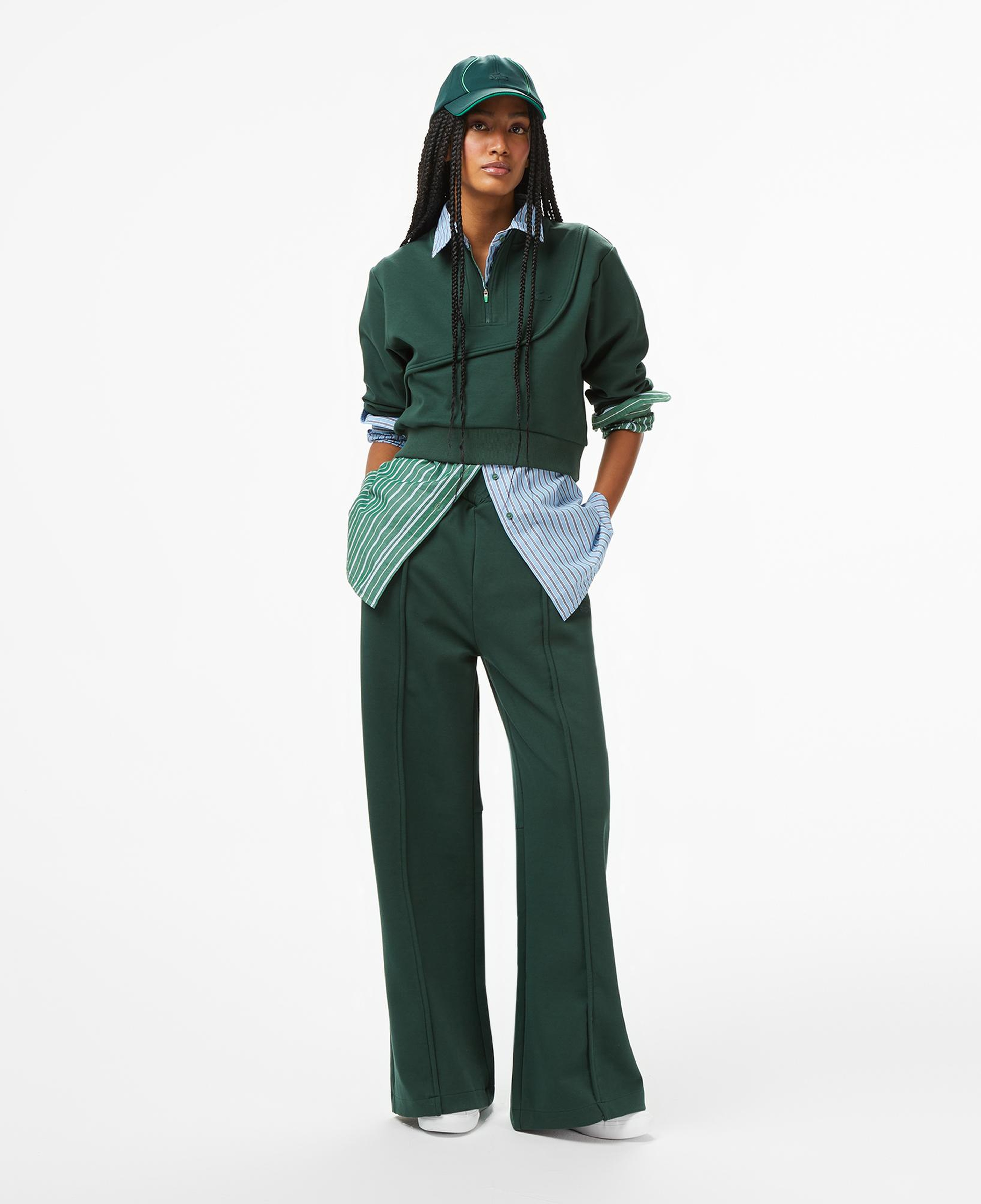 Lacoste x House of SuperStep Relaxed Fit Kadın Yeşil Eşofman Altı