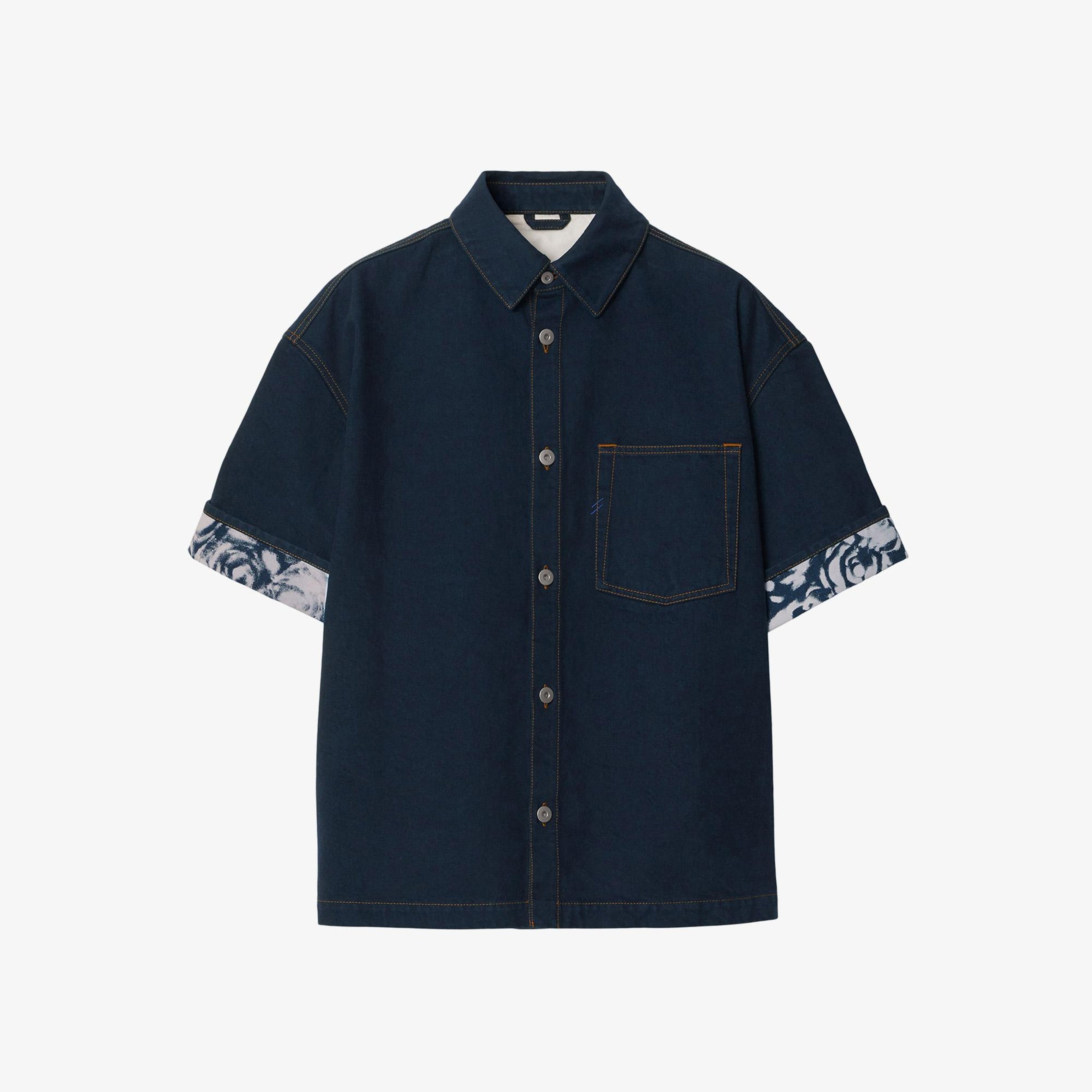 Burberry Erkek Lacivert Gömlek