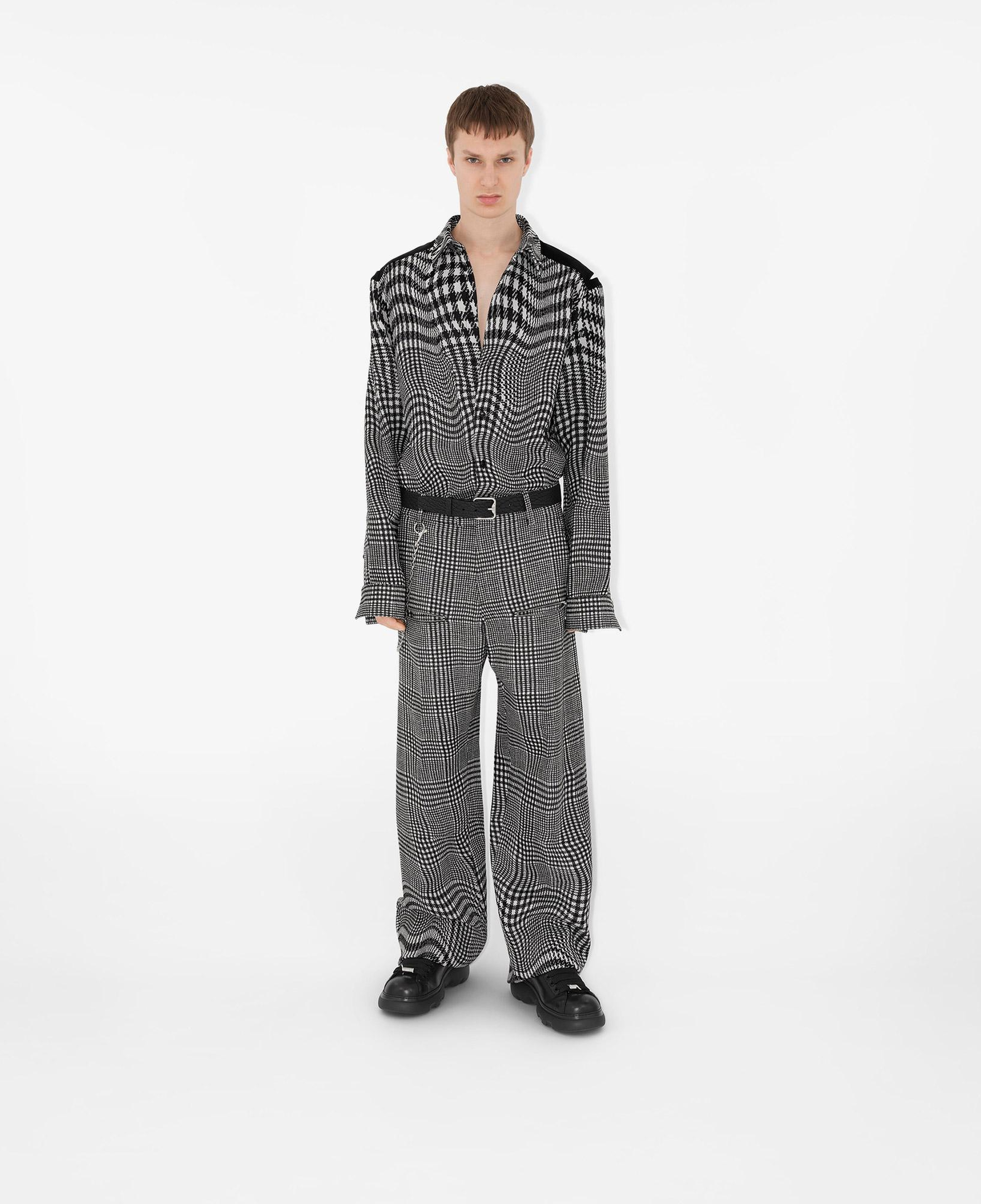 Burberry Erkek Siyah Yün Gömlek