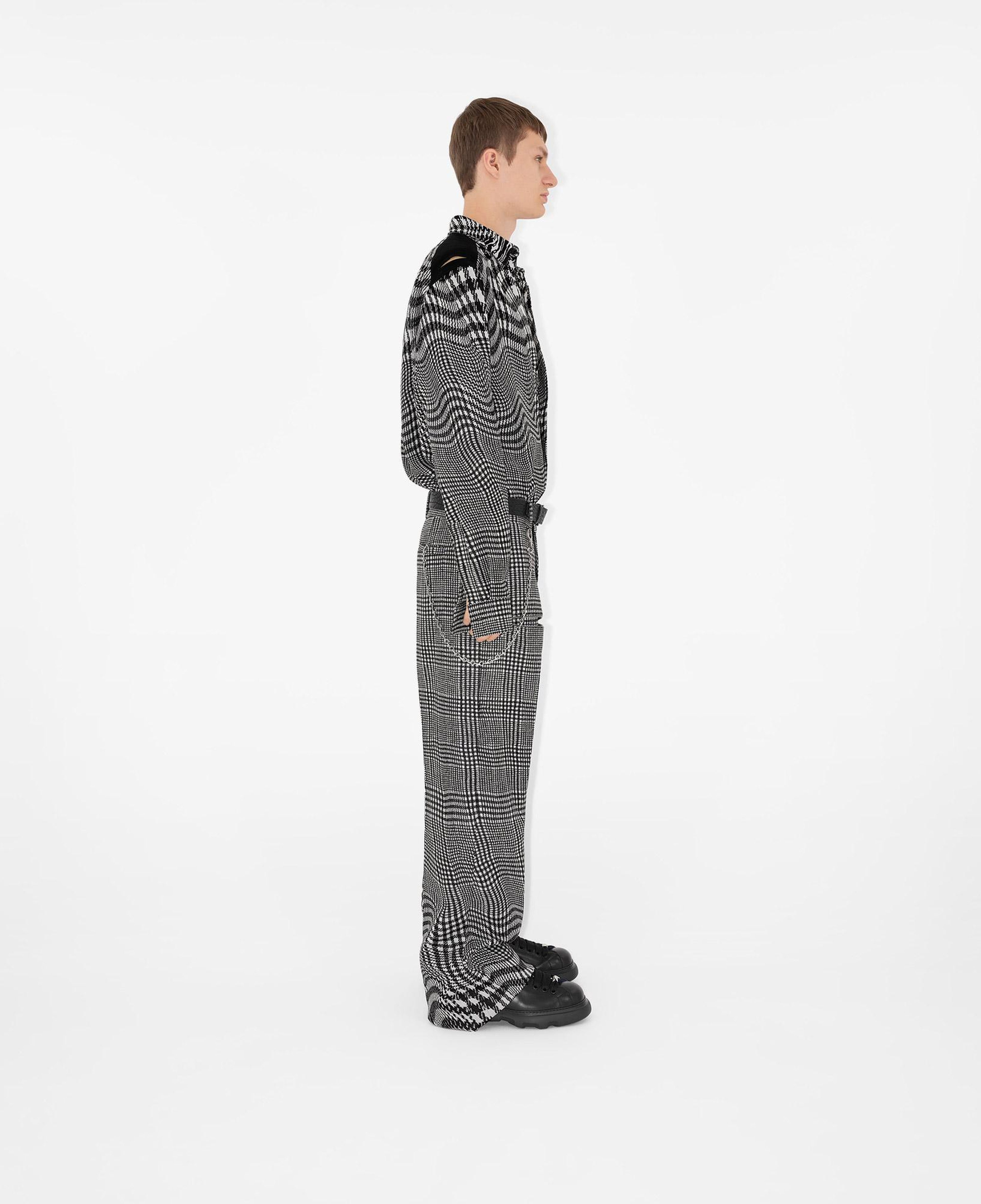 Burberry Erkek Siyah Yün Gömlek