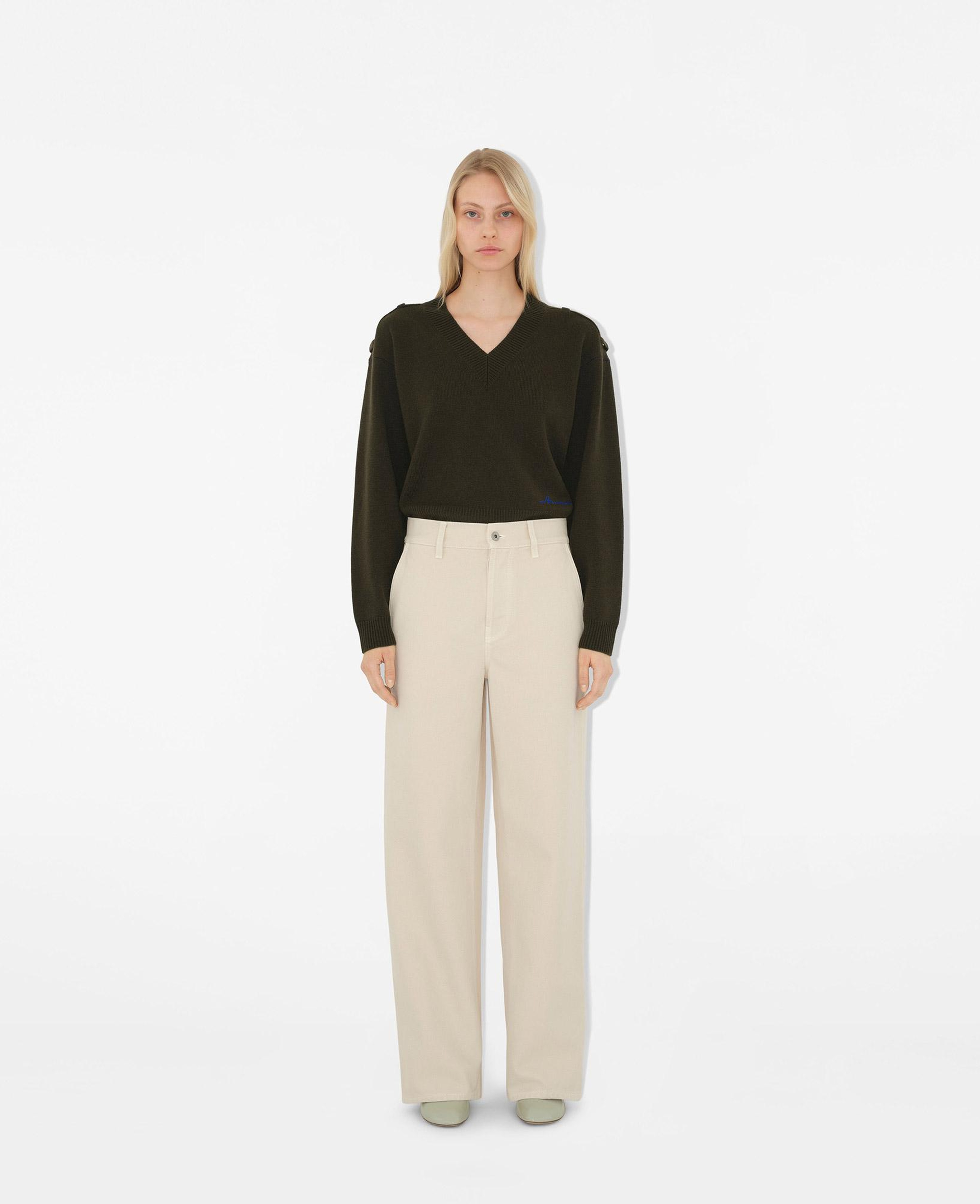 Burberry Kadın Bej Pantolon