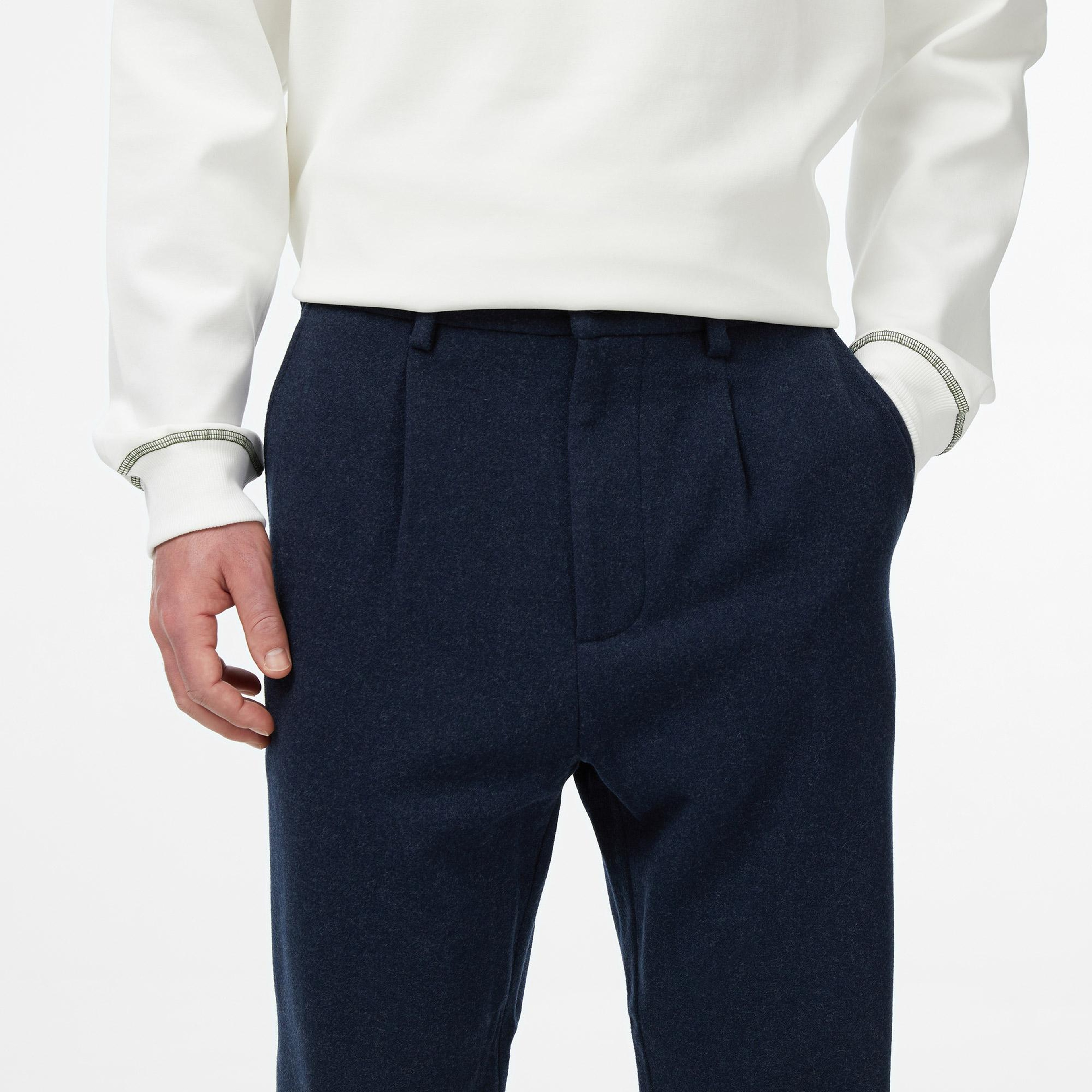 Lacoste Erkek Lacivert Yün Karışımlı Pantolon