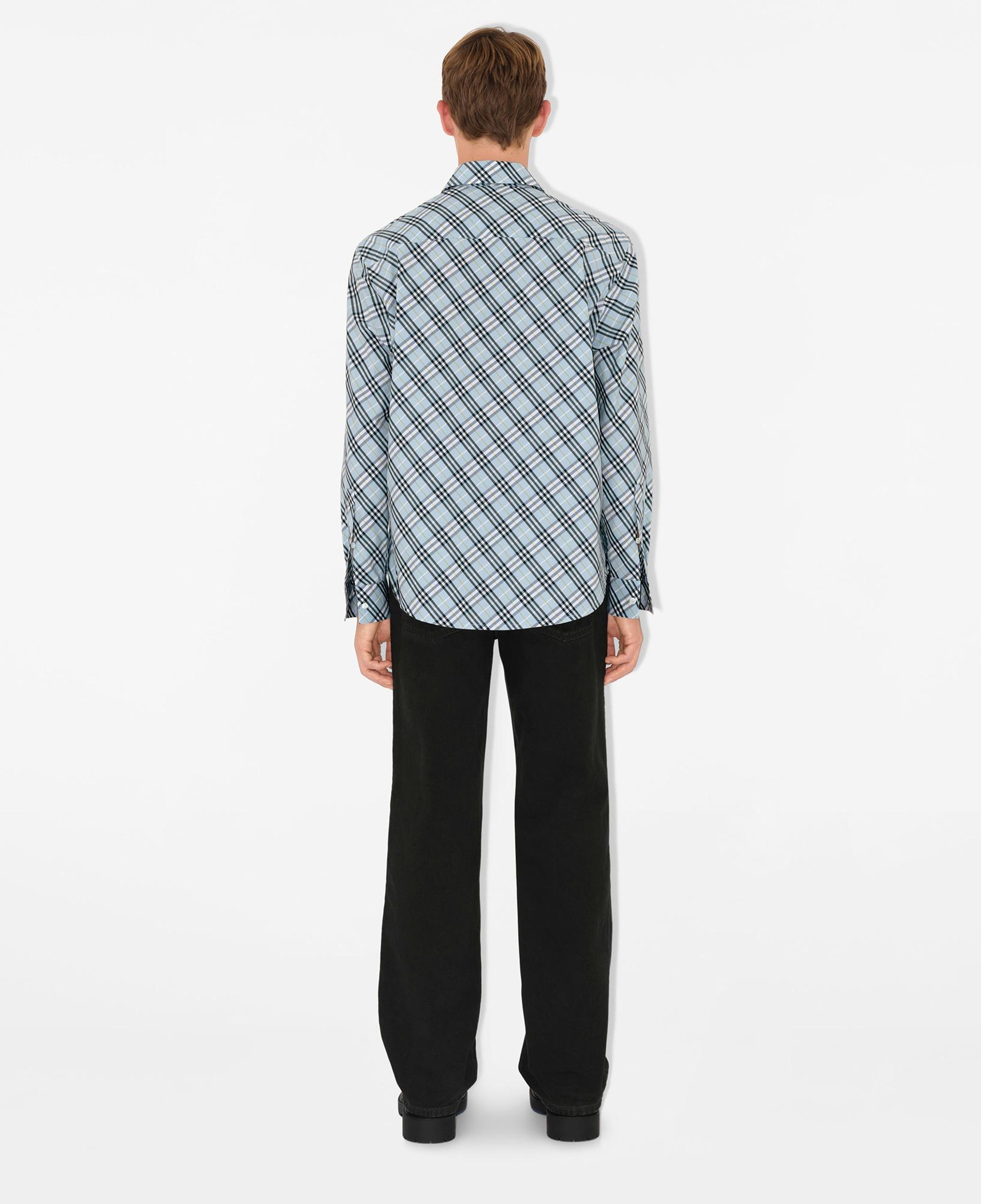 Burberry Sip Relaxed Fit Cotton Erkek Mavi Gömlek