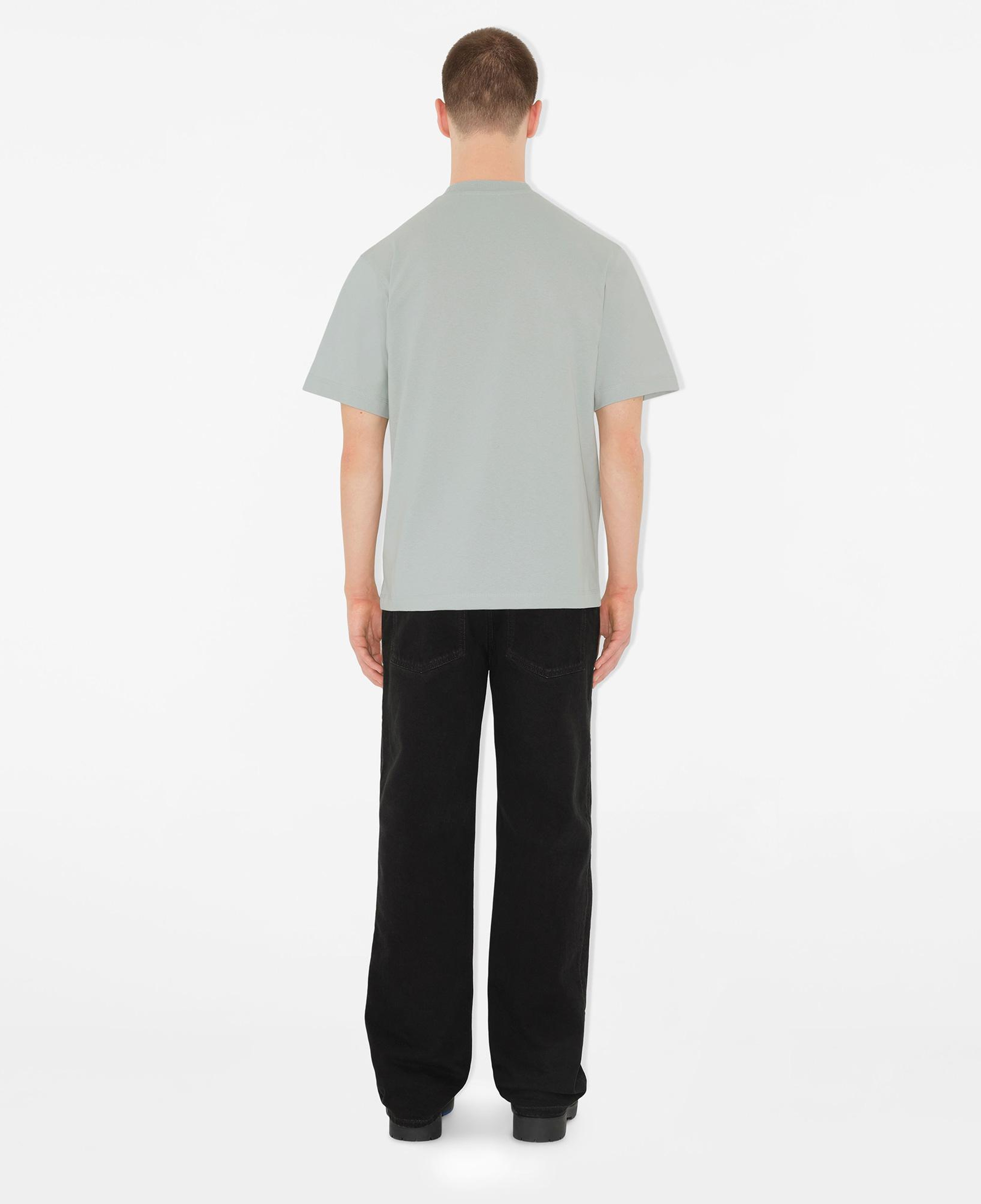 Burberry For Cotton Erkek Gri T-Shirt