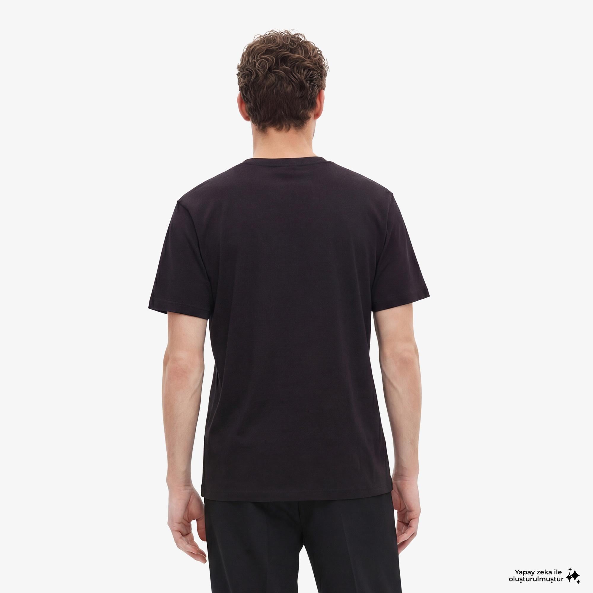 The Kooples Classic Erkek Siyah T-Shirt