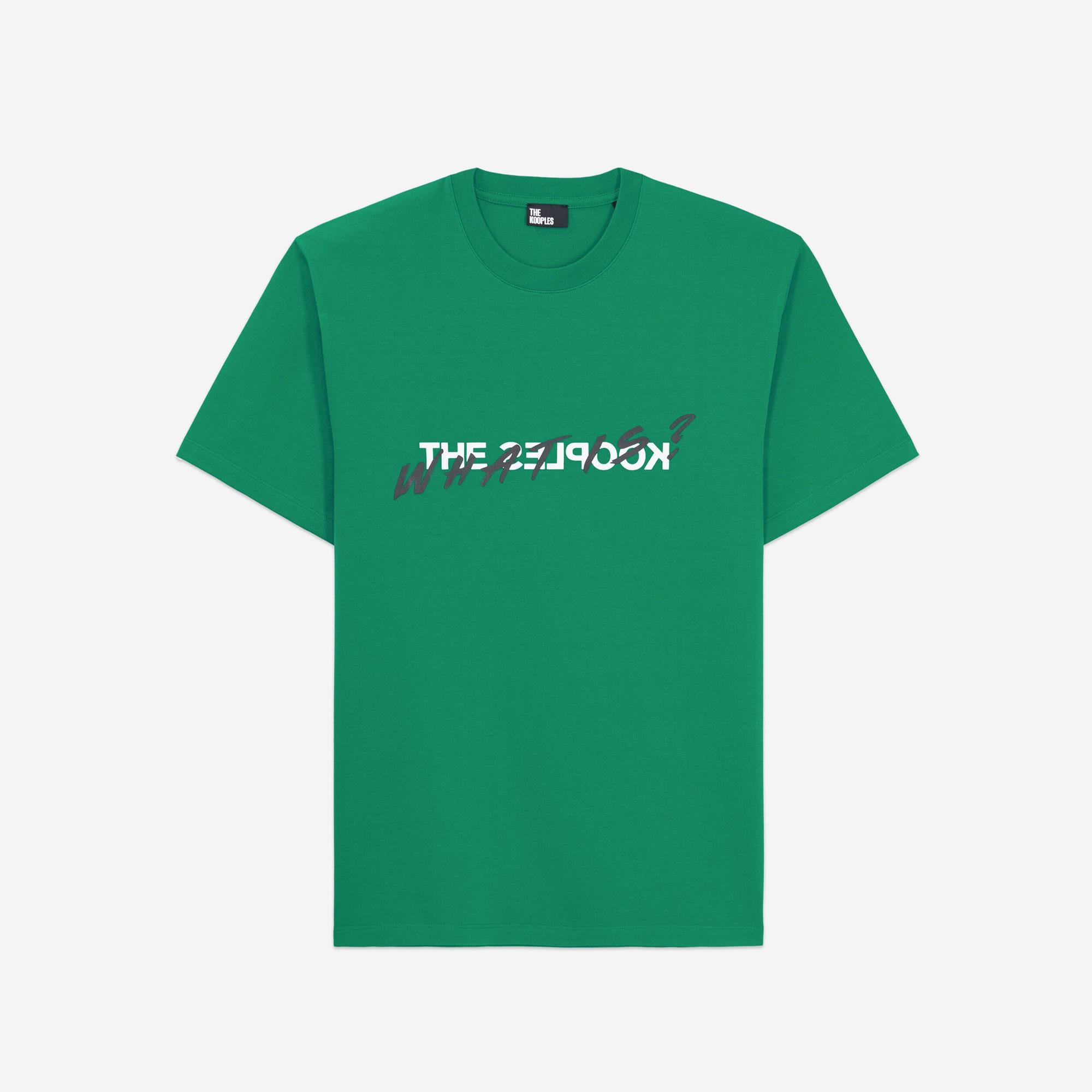 THE KOOPLES ERKEK BİSİKLET YAKA KISA KOLLU YEŞİL T-SHIRT