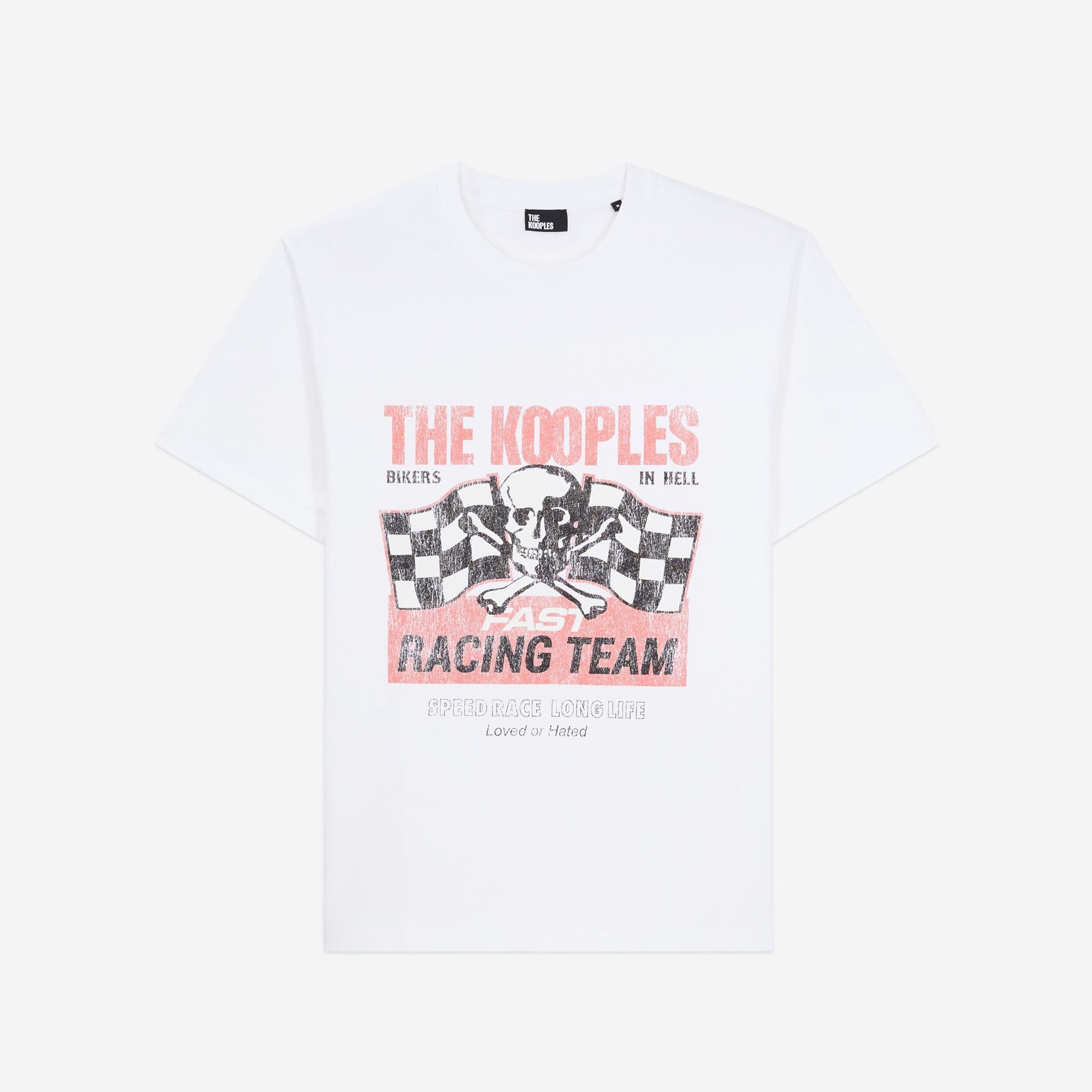 THE KOOPLES ERKEK BİSİKLET YAKA KISA KOLLU BEYAZ T-SHIRT