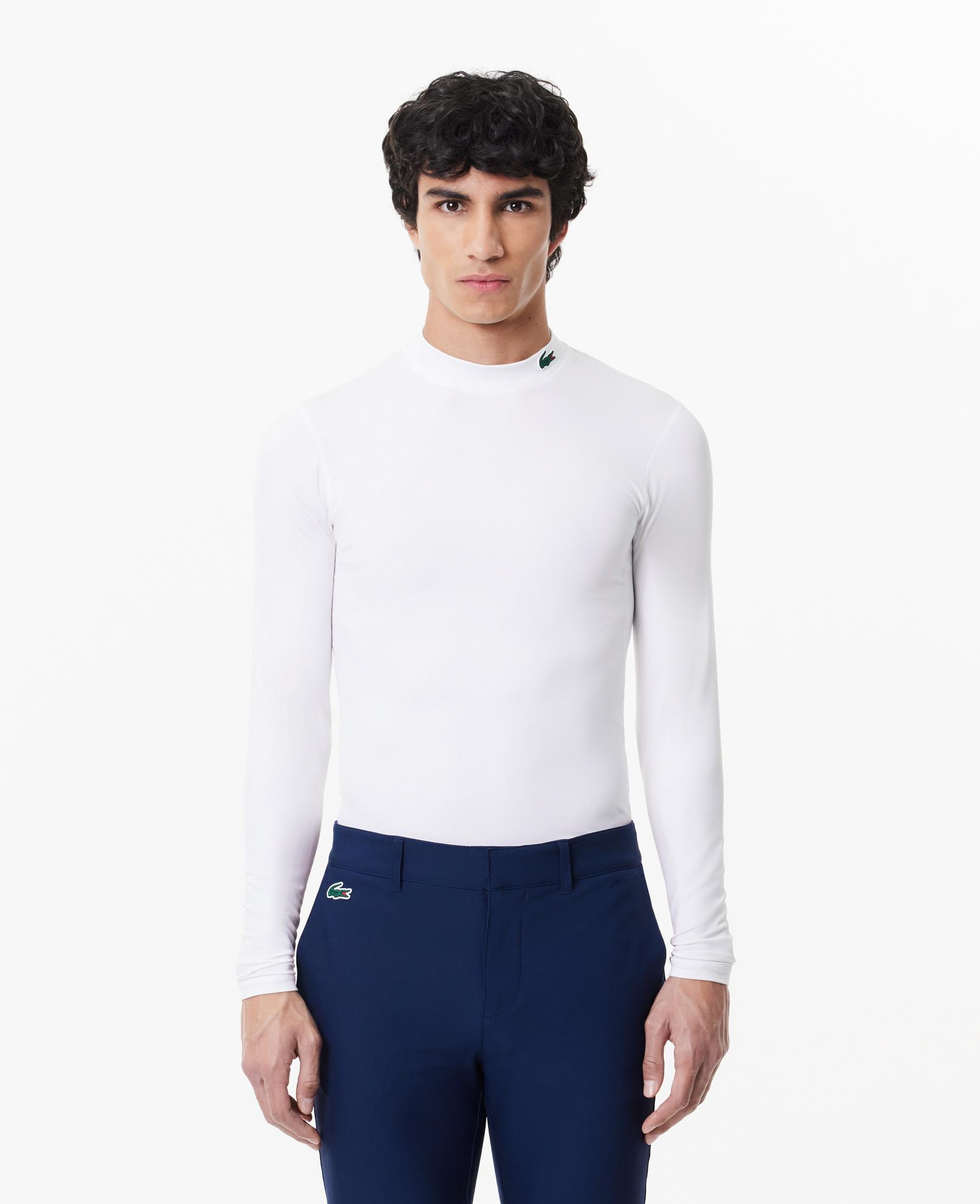 Lacoste Ultra Dry Erkek Beyaz Uzun Kol Antrenman İçliği