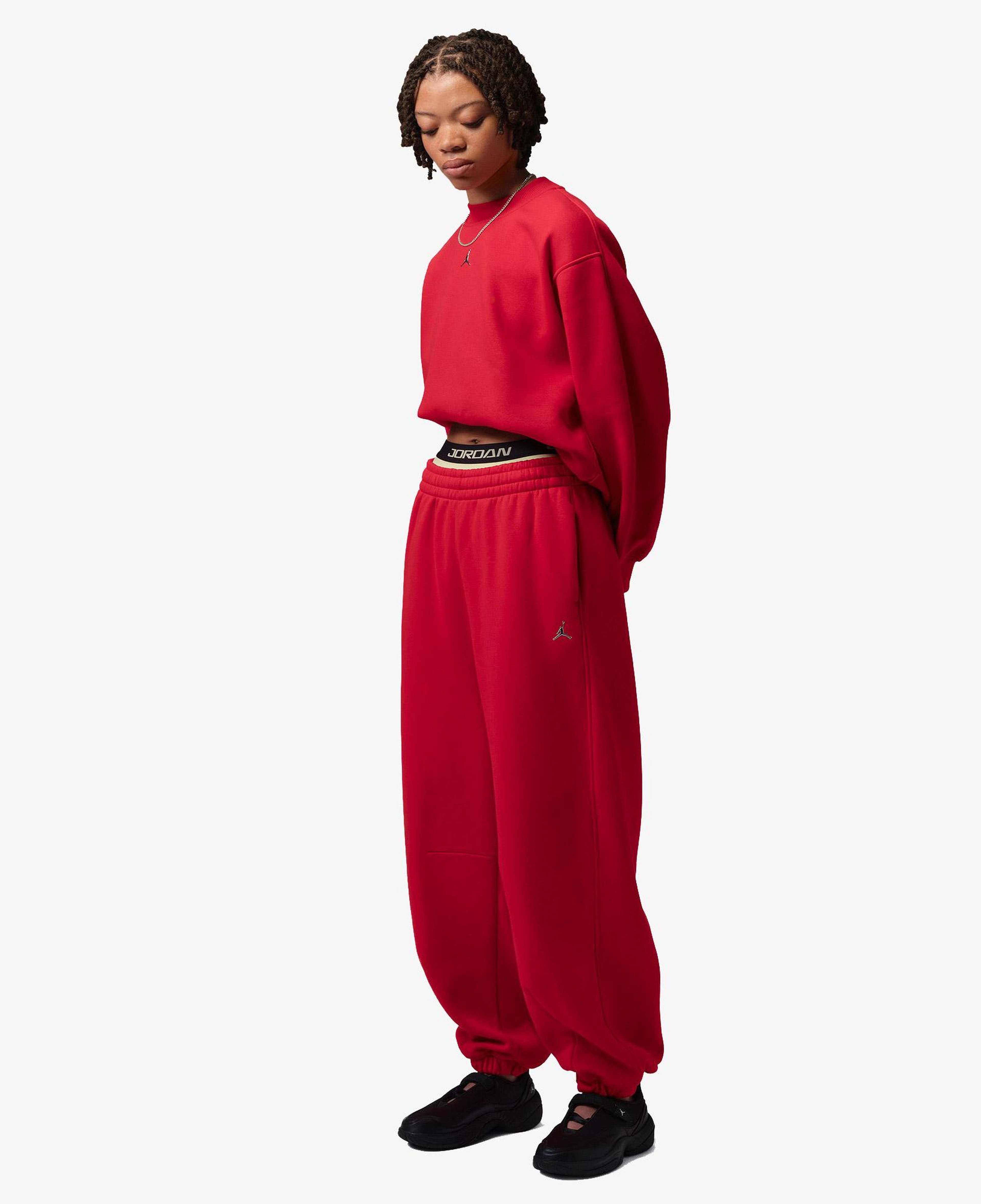 Jordan Brooklyn Fleece Jogger Kadın Kırmızı Eşofman Altı