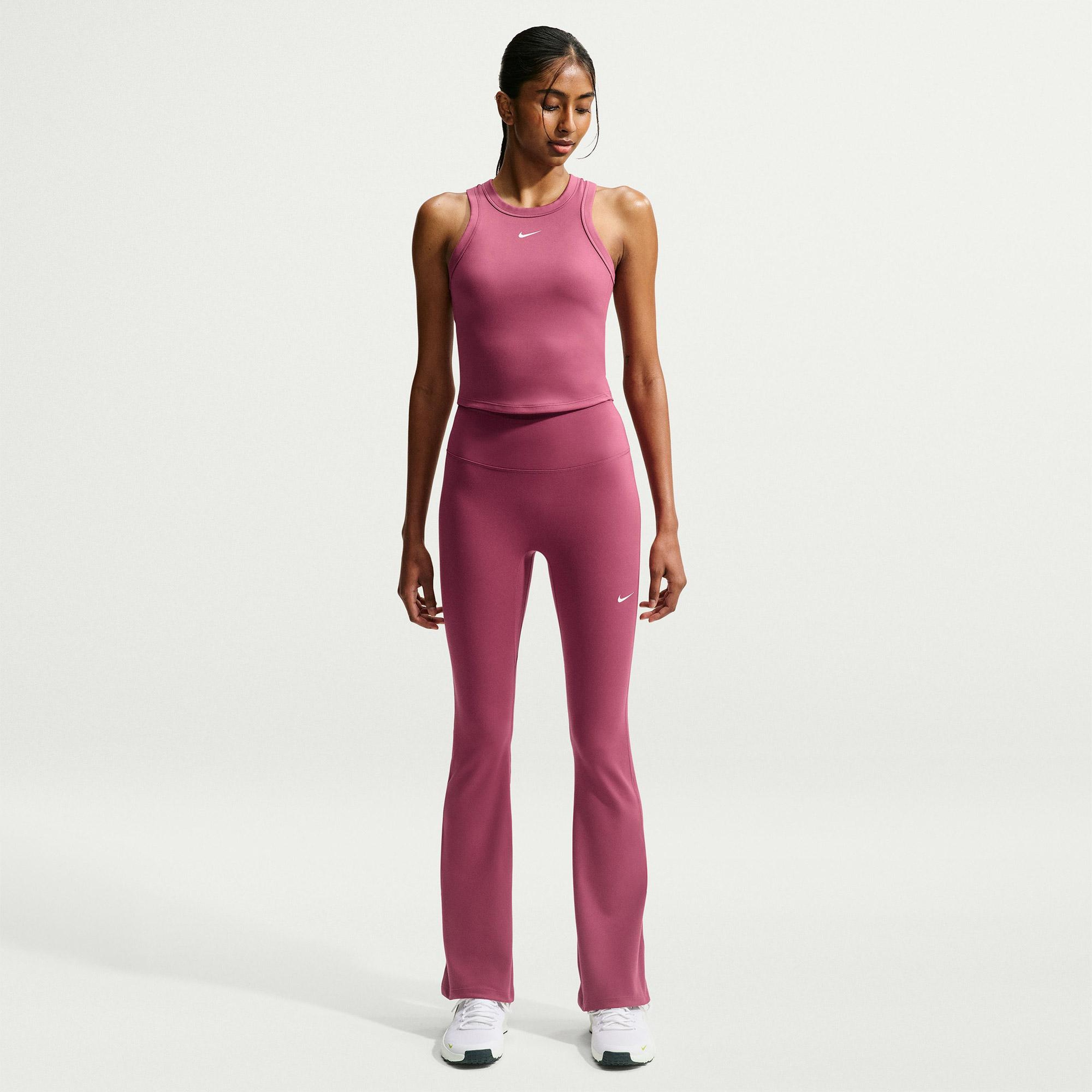 Nike One Dri-Fit Heritage Kadın Pembe Tayt