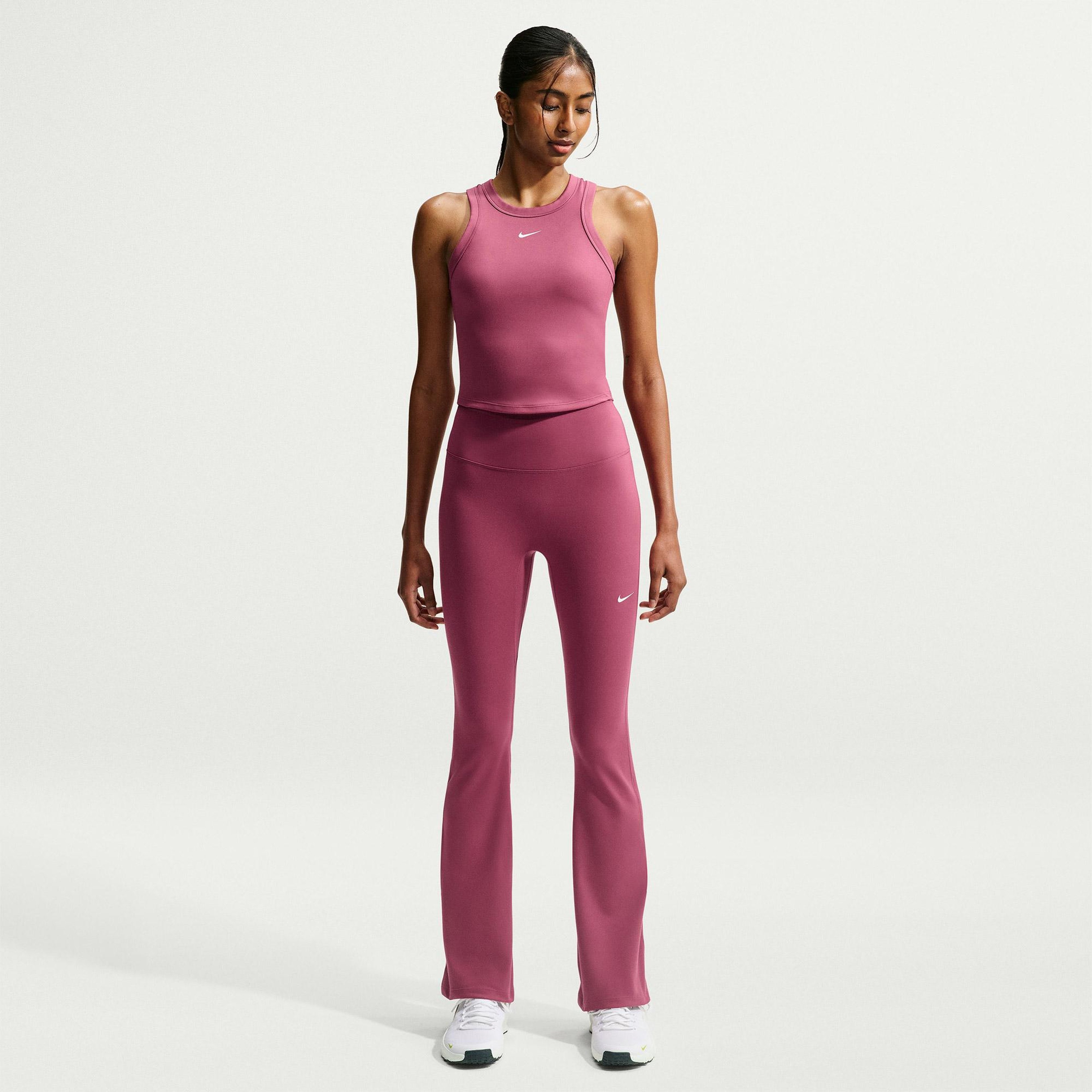Nike One Dri-Fit Heritage Kadın Pembe Tayt