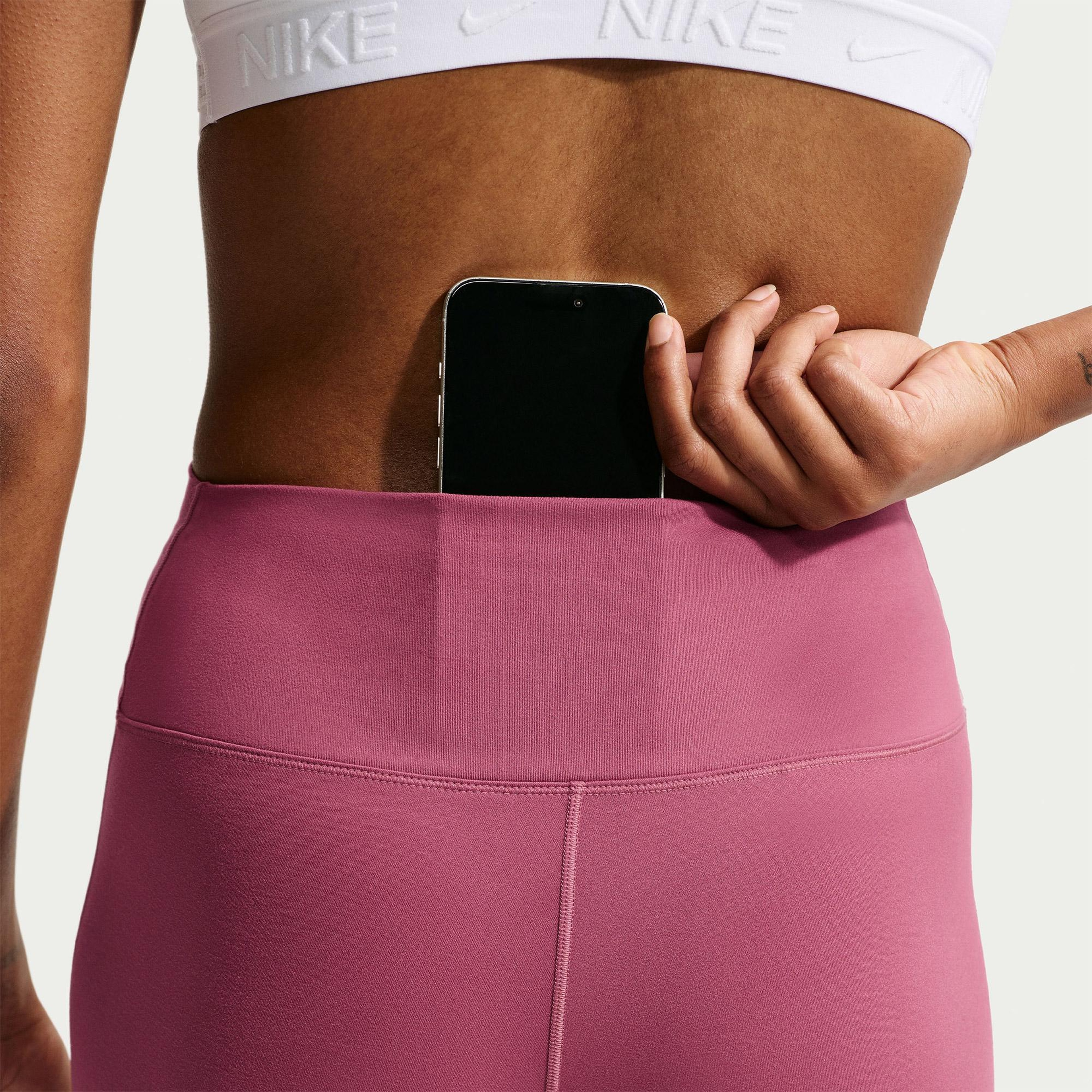 Nike One Dri-Fit Heritage Kadın Pembe Tayt
