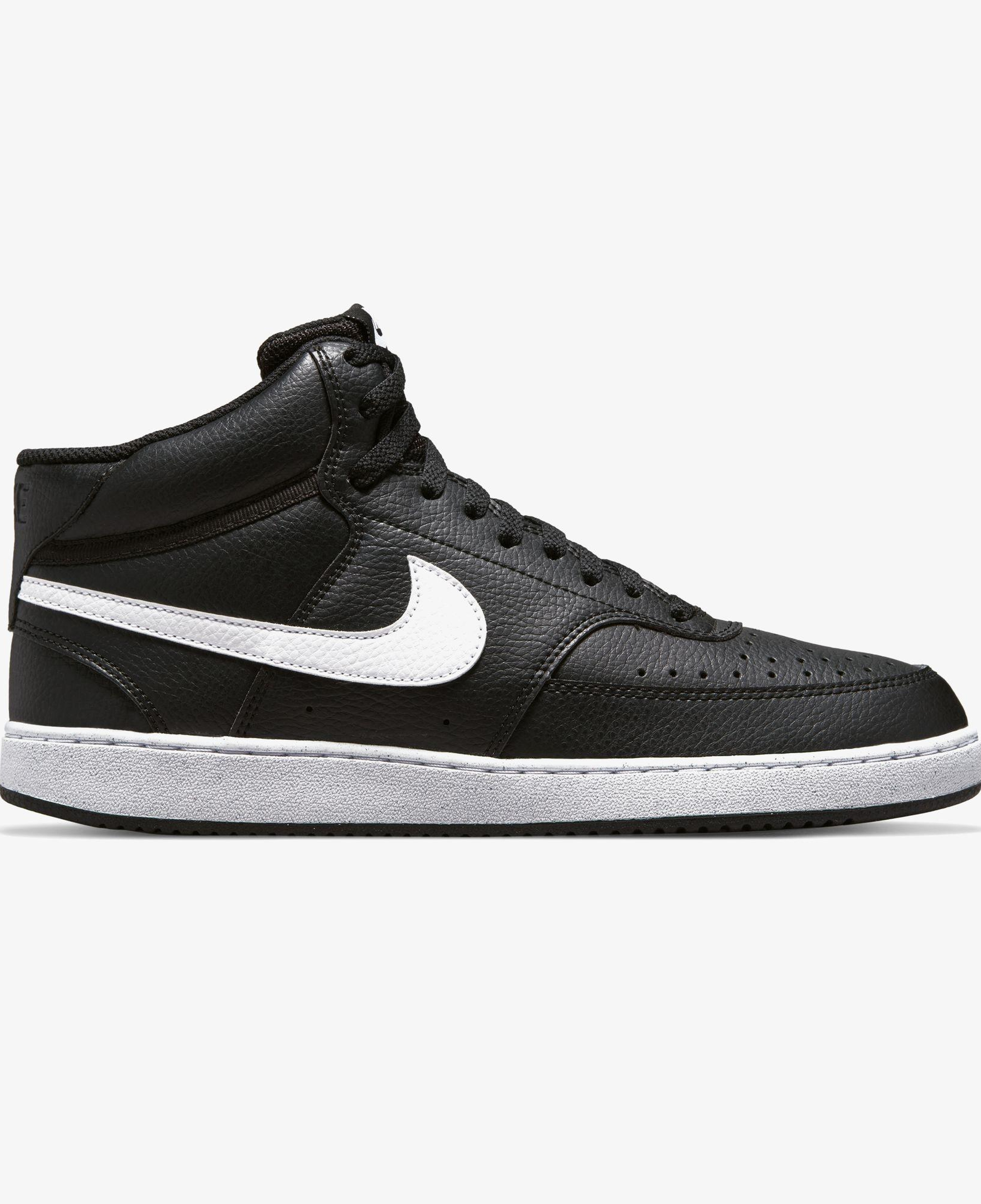 Nike Court Vision Mid Next Nature Erkek Siyah Spor Ayakkabı