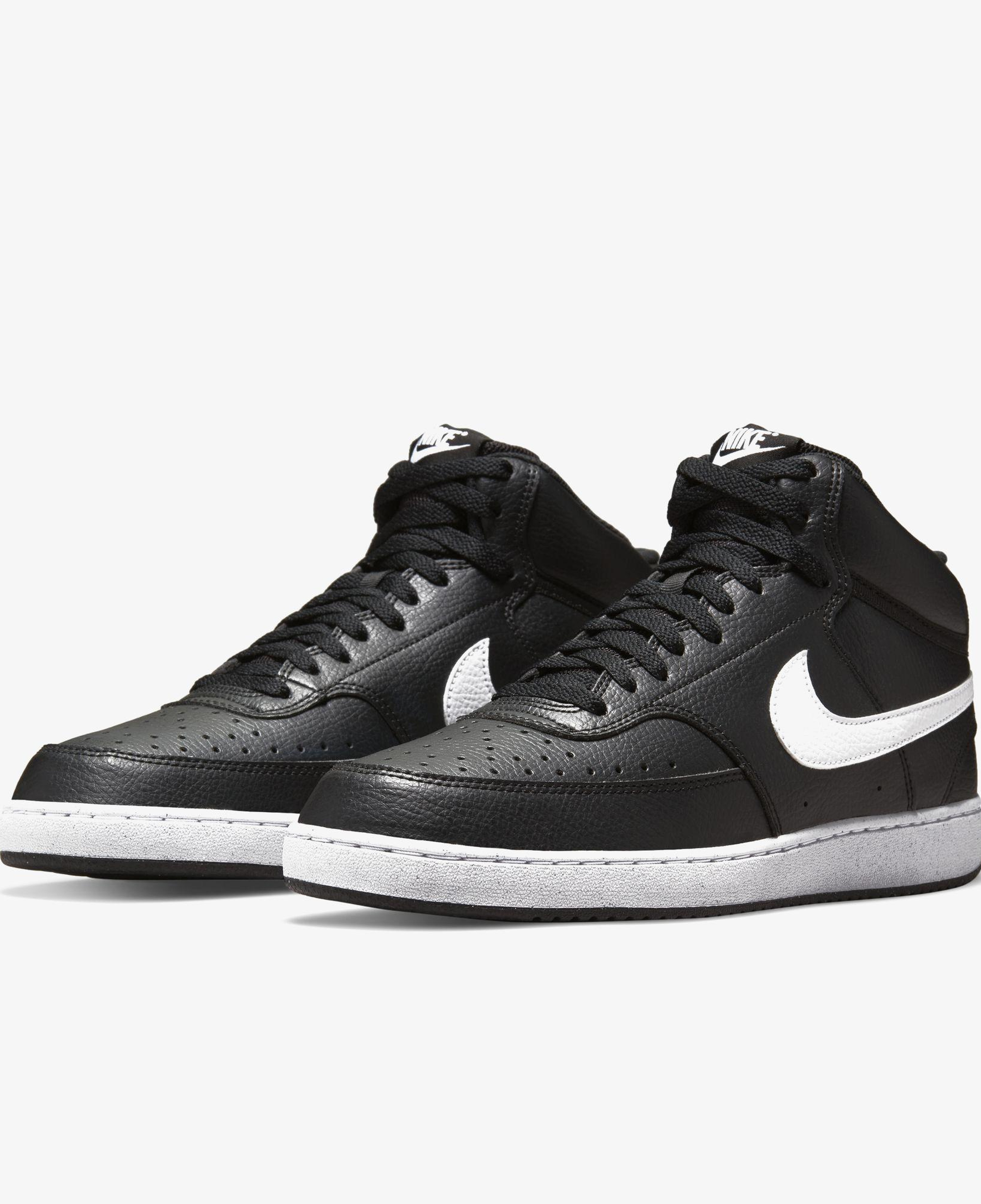 Nike Court Vision Mid Next Nature Erkek Siyah Spor Ayakkabı