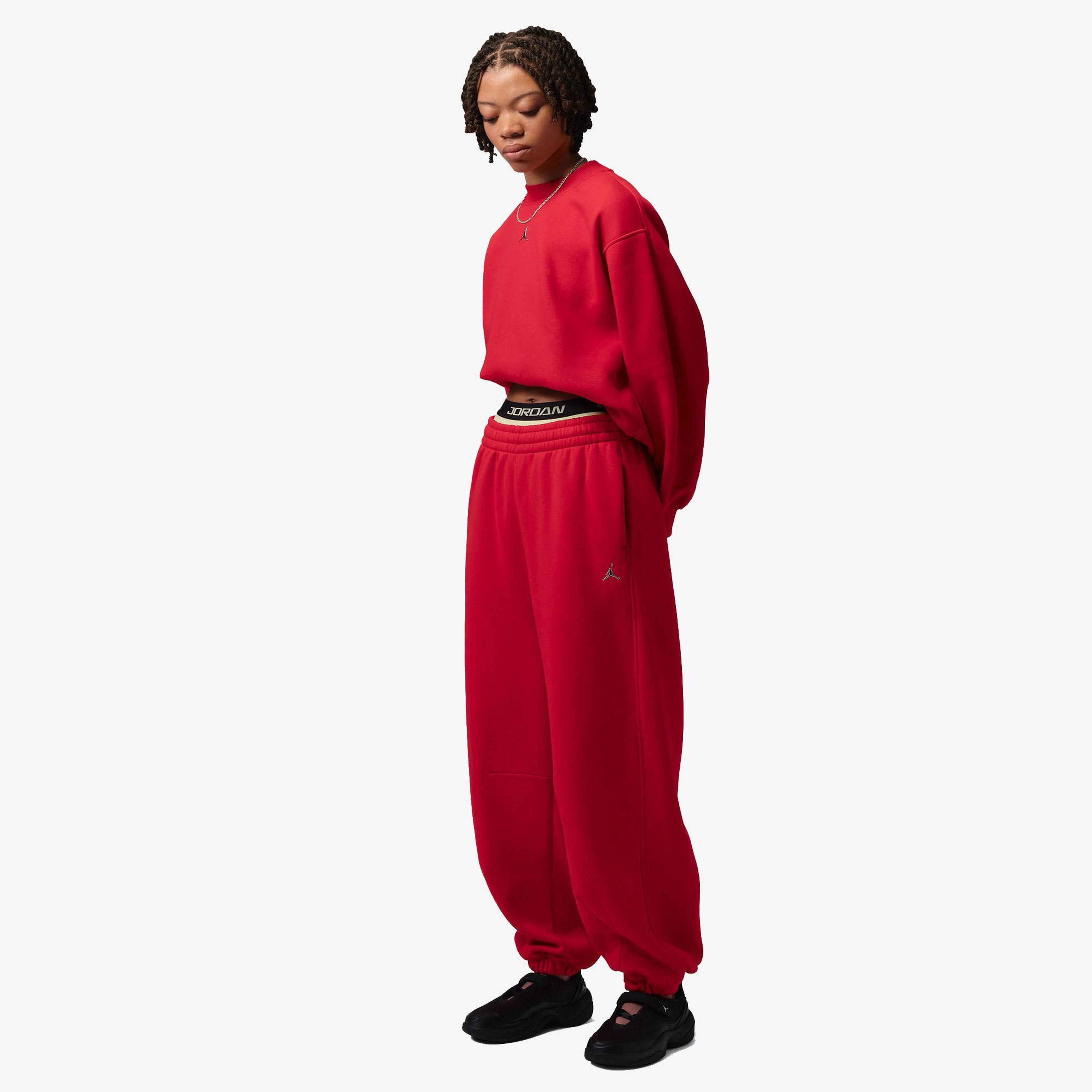 Jordan Brooklyn Fleece Jogger Kadın Kırmızı Eşofman Altı