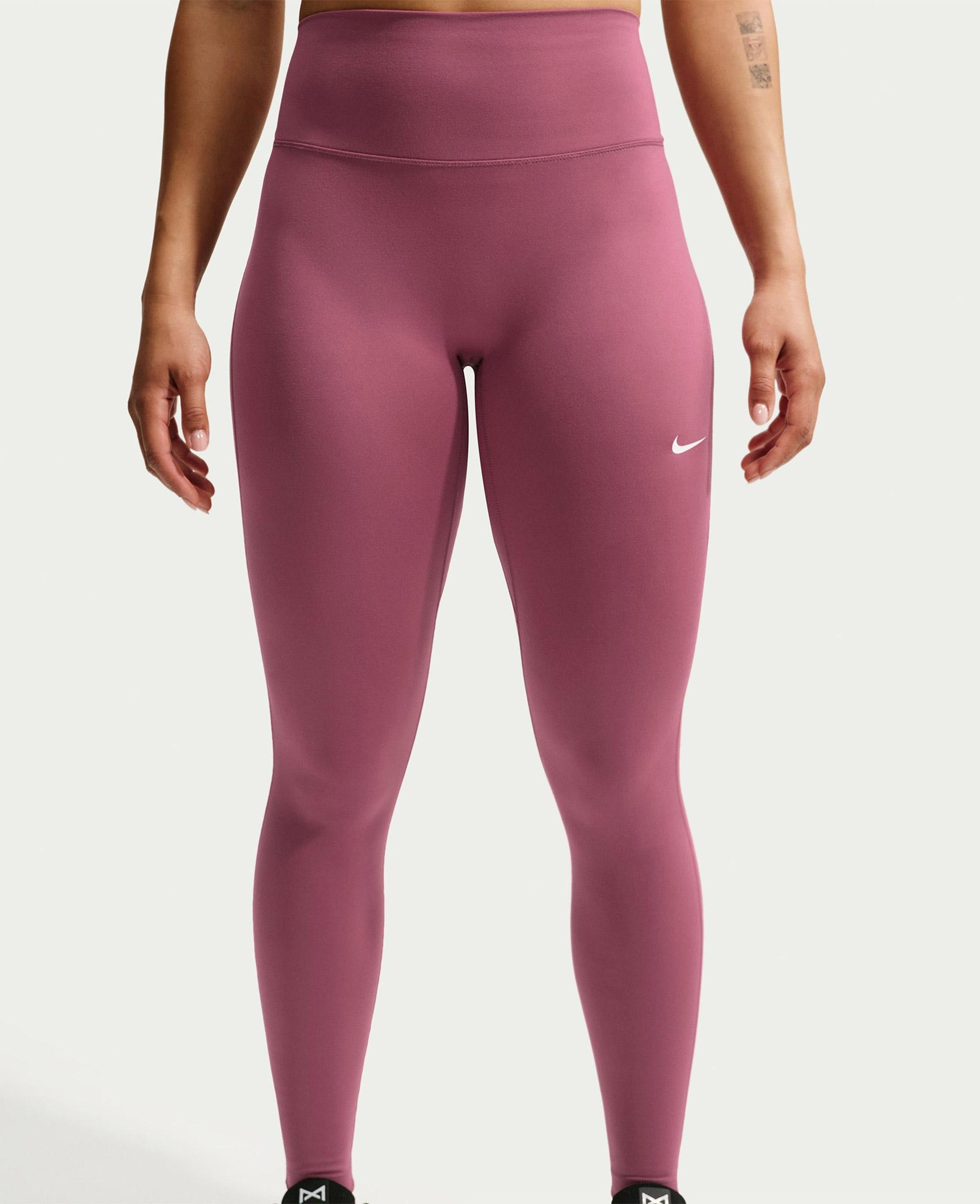 Nike Dri-Fit One Seamless Front Kadın Pembe Tayt
