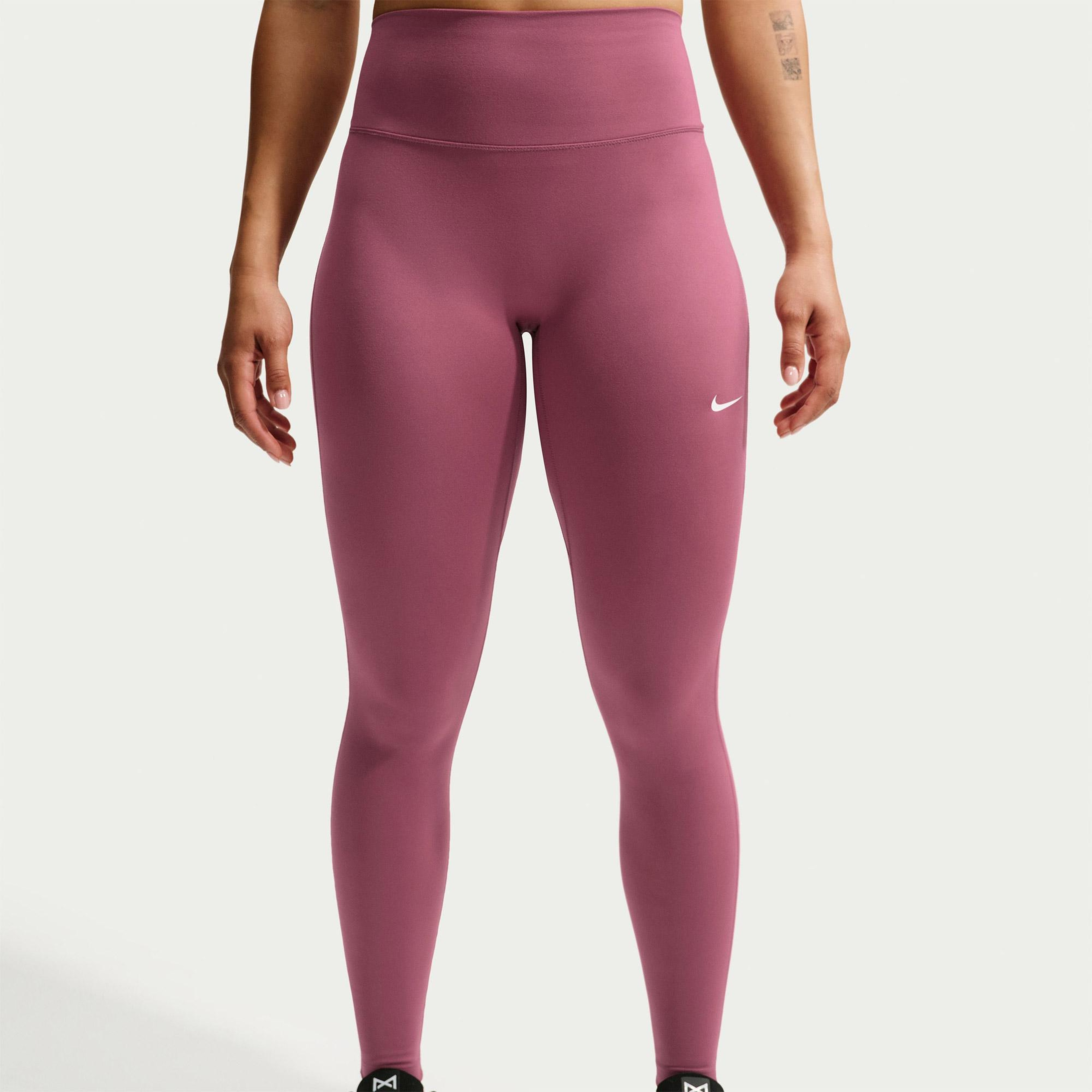 Nike Dri-Fit One Seamless Front Kadın Pembe Tayt