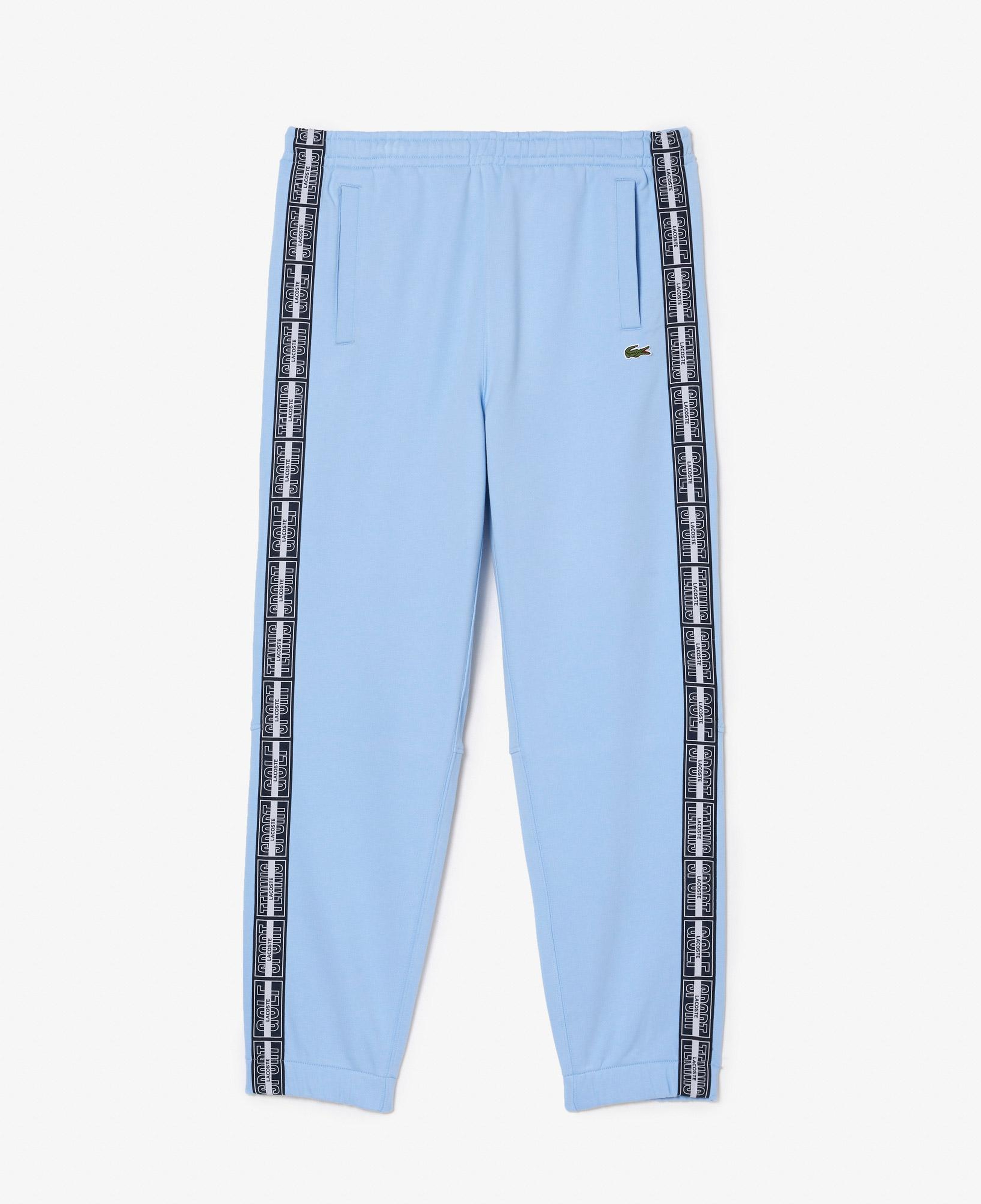 Erkek Relaxed Fit Baskılı Açık Mavi Eşofman Altı