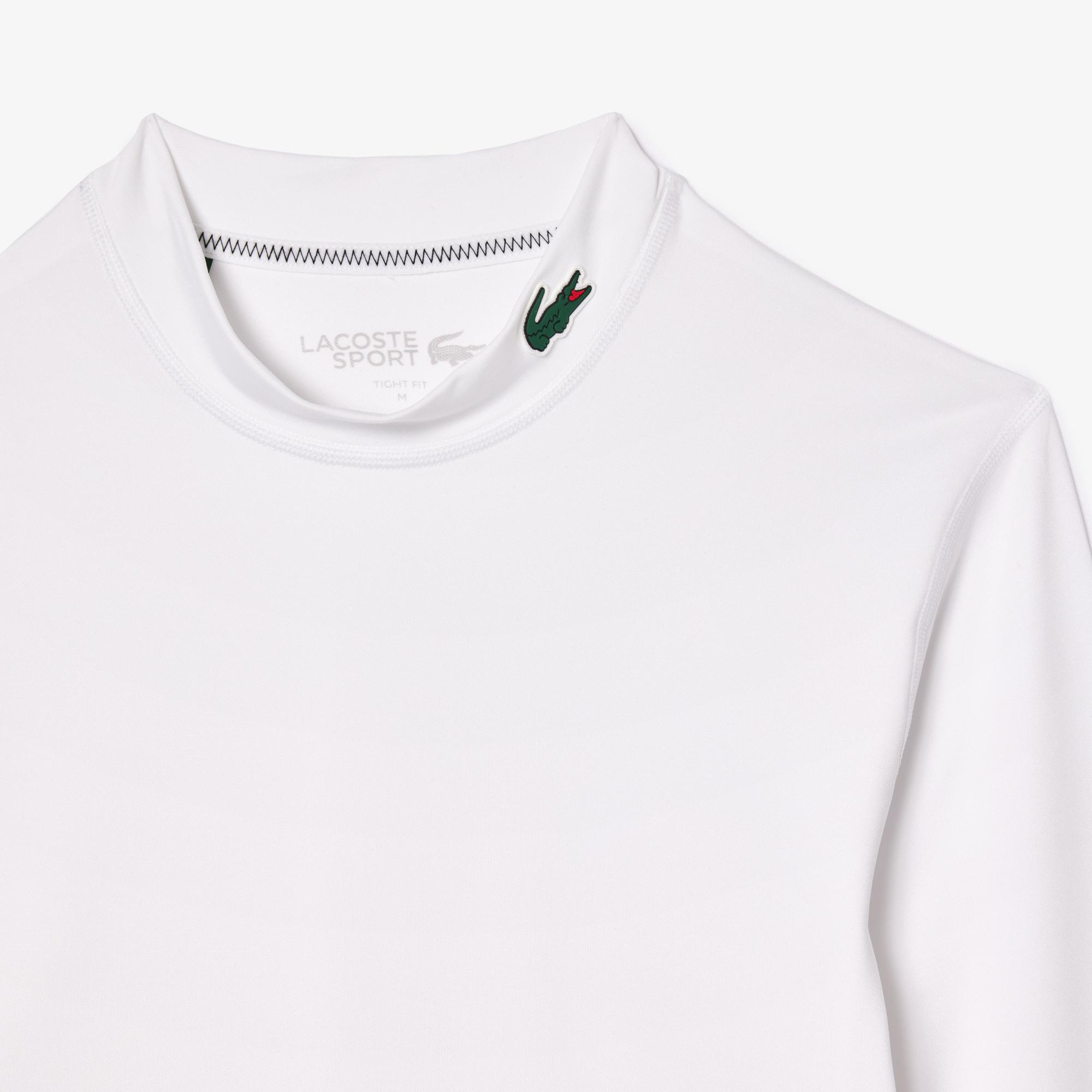 Lacoste Ultra Dry Erkek Beyaz Uzun Kol Antrenman İçliği