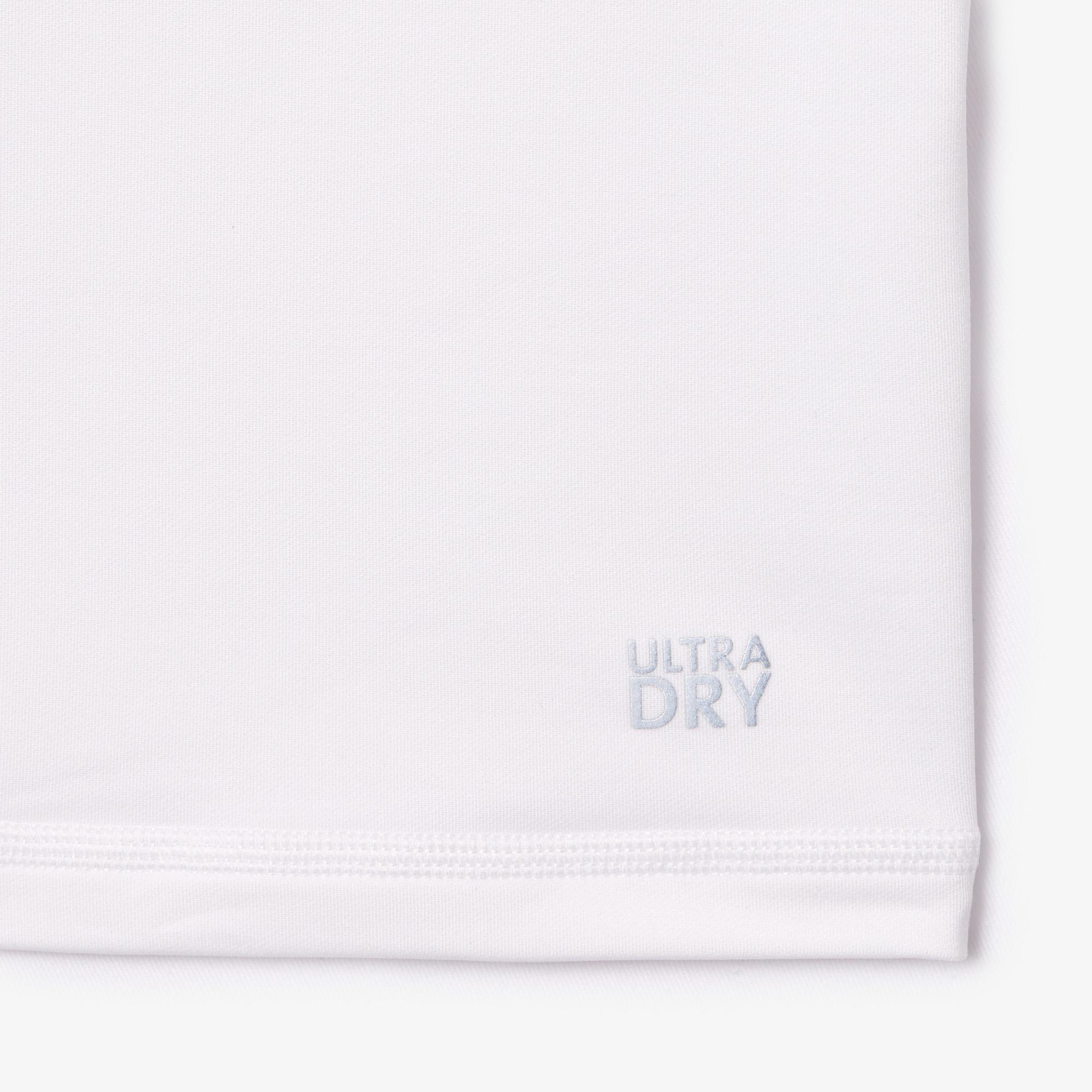 Lacoste Ultra Dry Erkek Beyaz Uzun Kol Antrenman İçliği