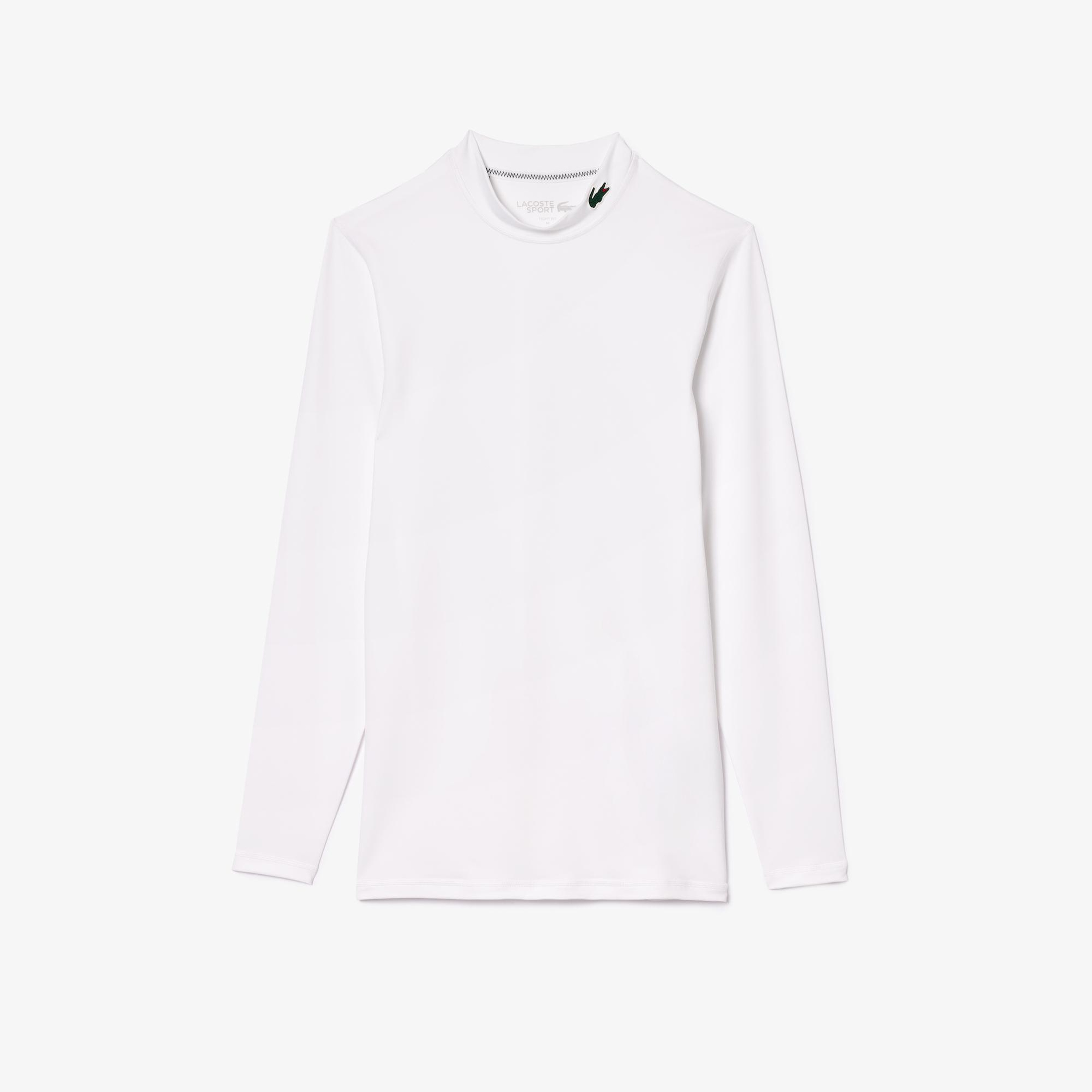 Lacoste Ultra Dry Erkek Beyaz Uzun Kol Antrenman İçliği