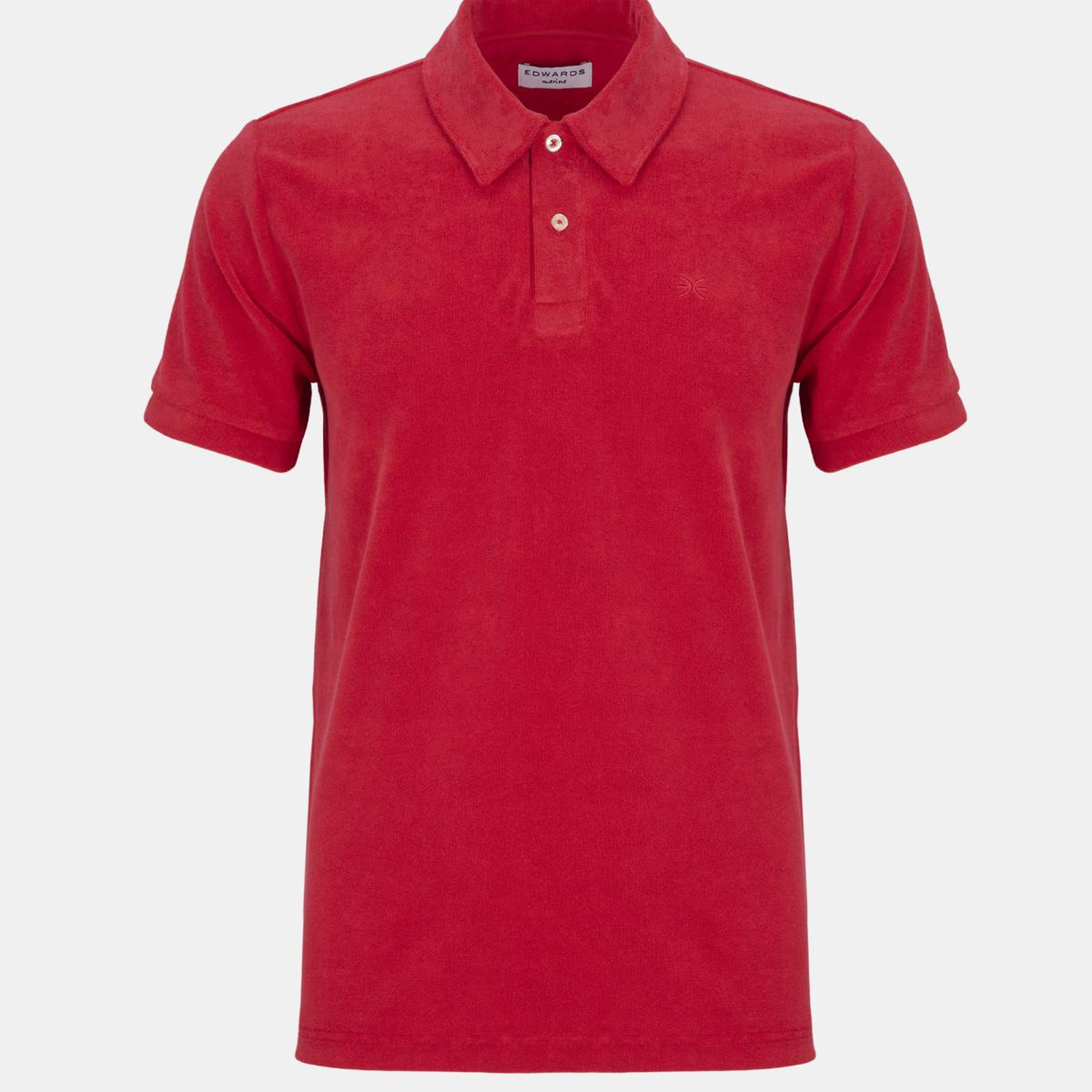 Erkek Mercan Polo Yaka Havlu T-Shirt