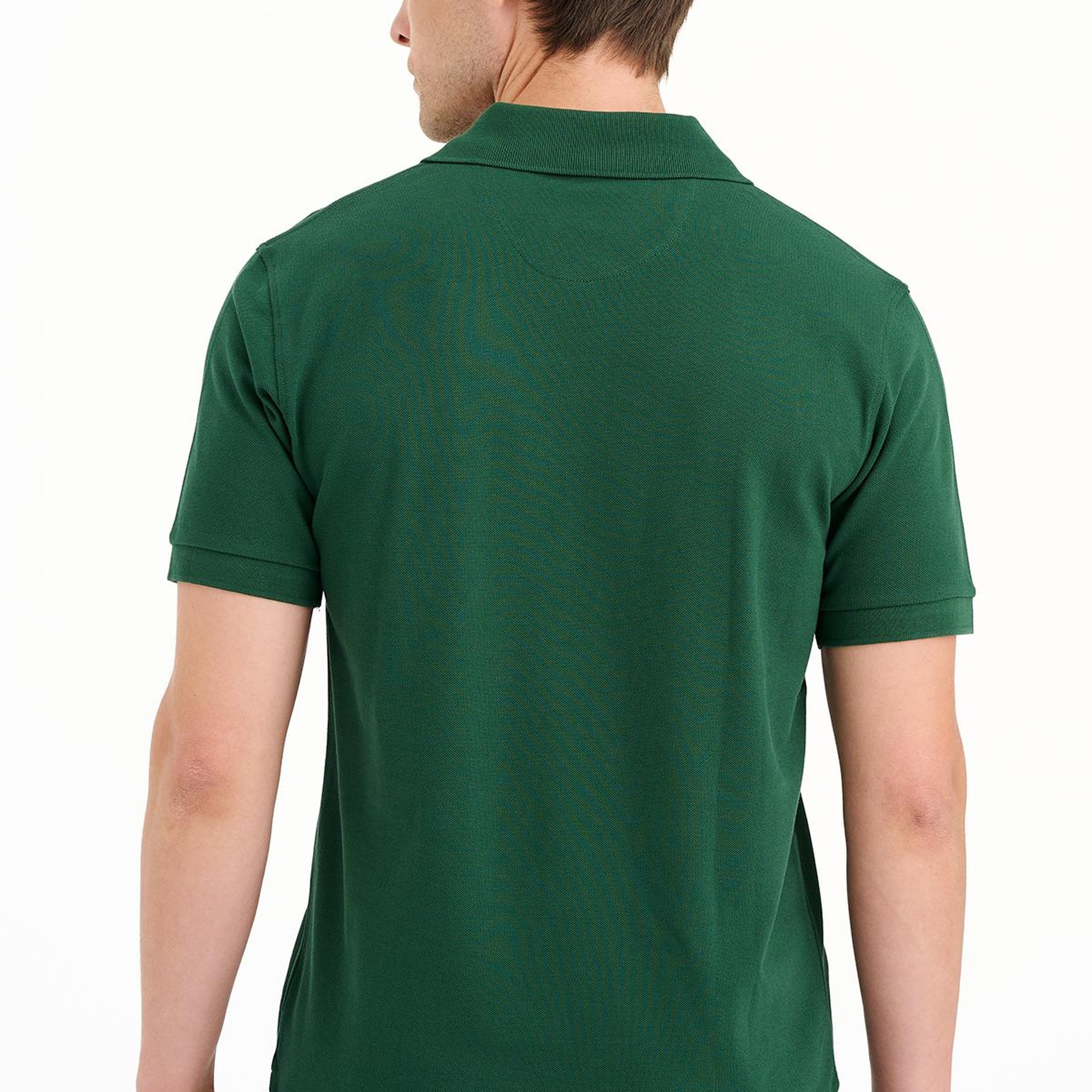 Erkek Koyu Yeşil Pike Polo Yaka T-Shirt