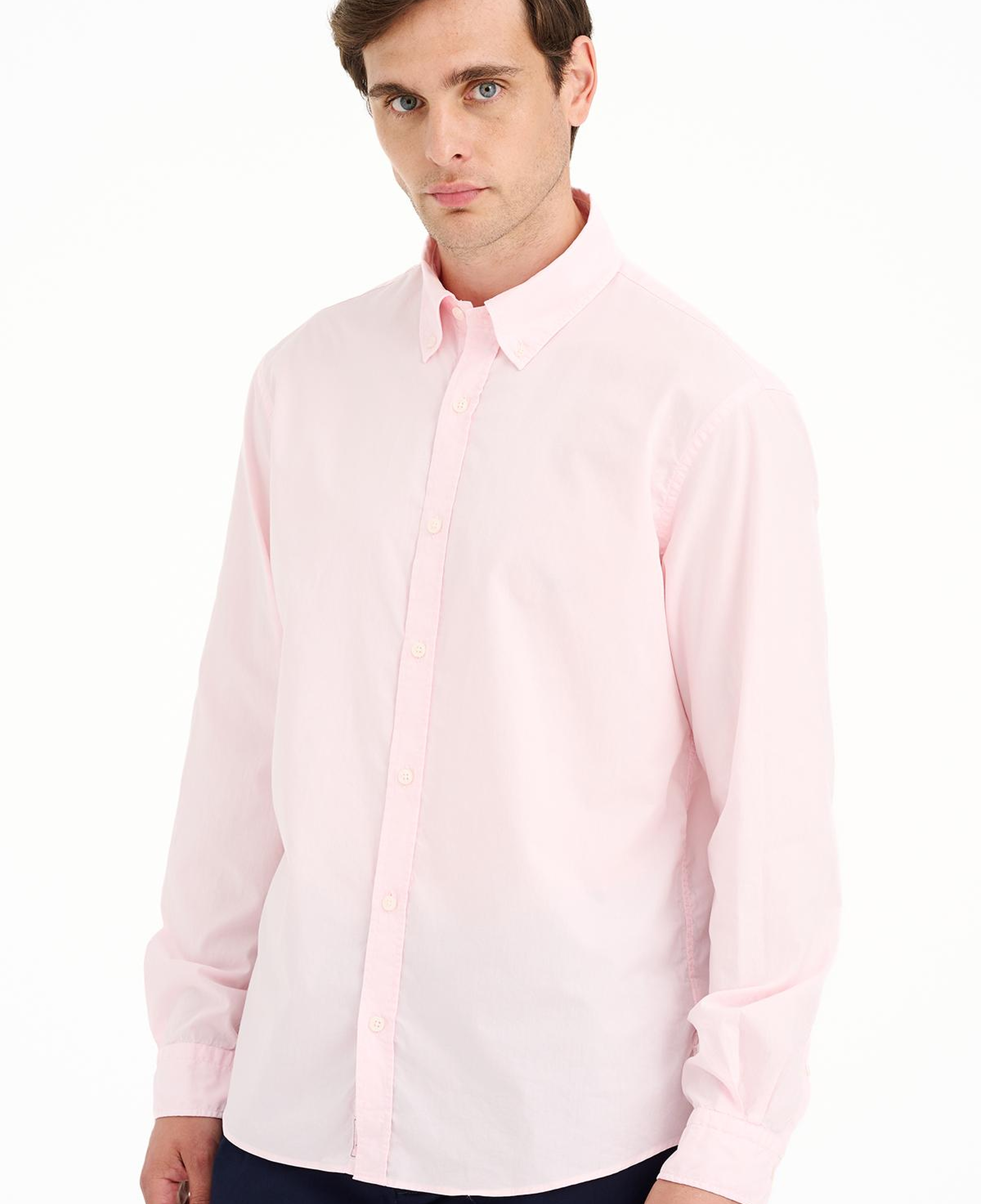 Erkek Pembe Spor Gömlek