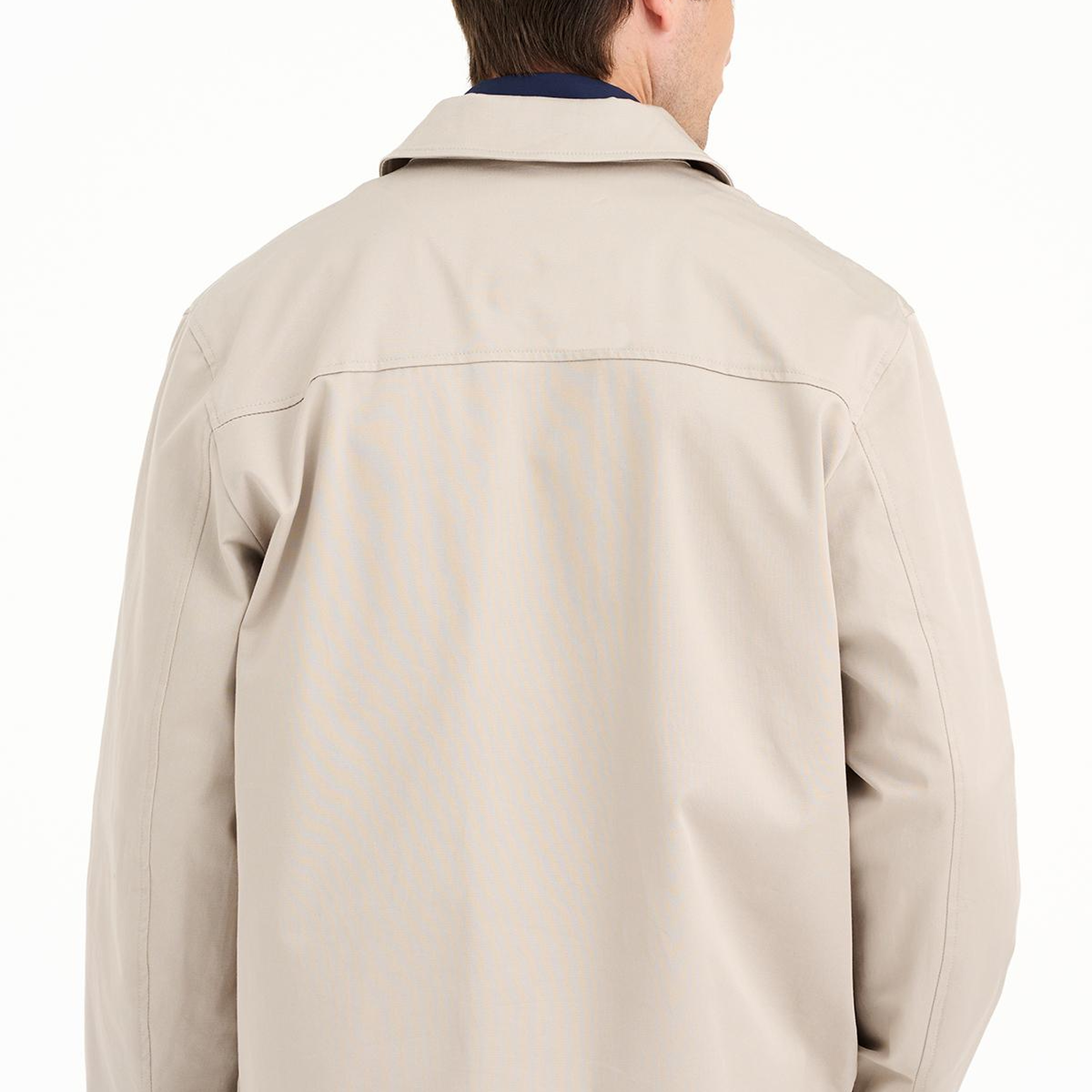 Erkek Taş Pamuklu Gabardin Mont