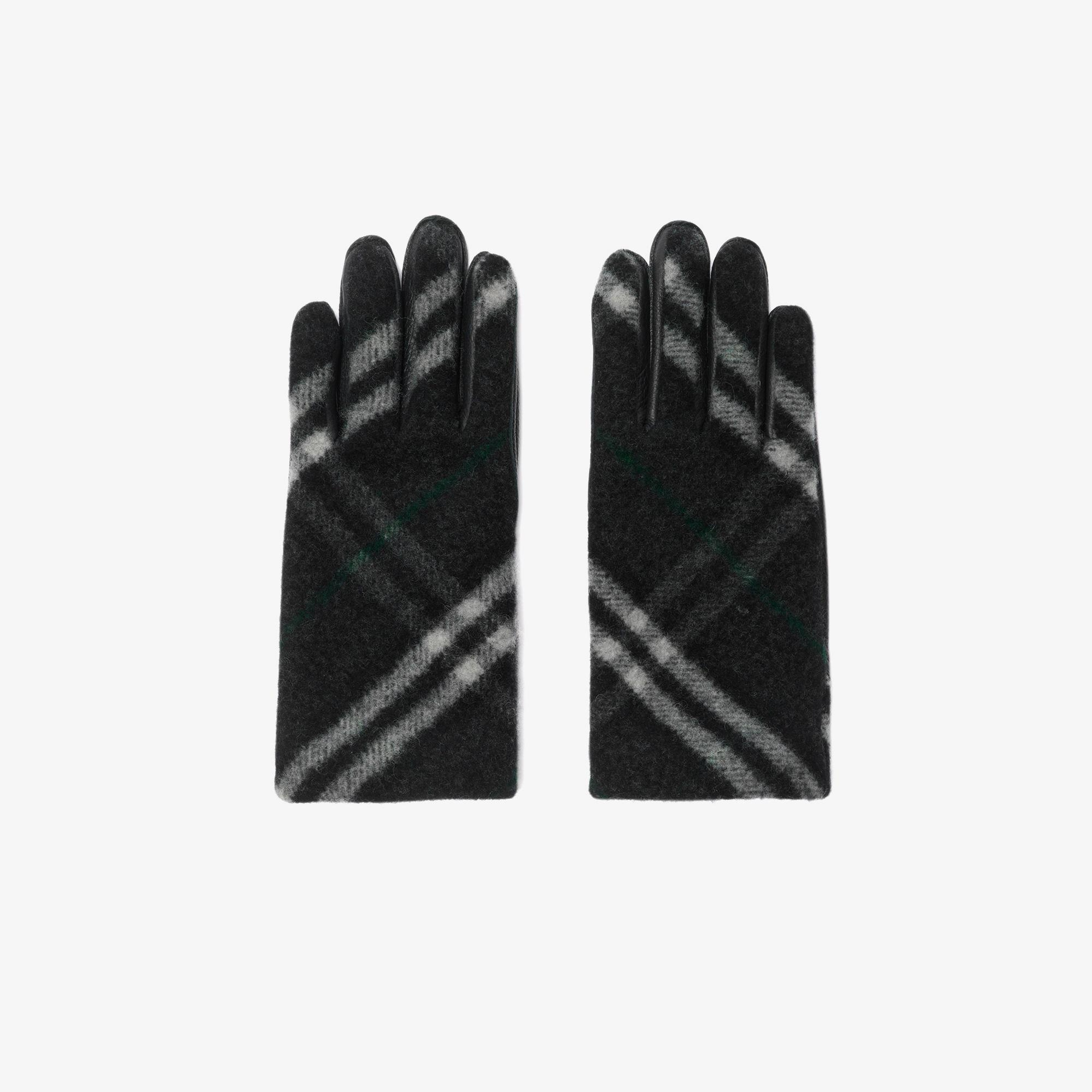 Burberry Erkek Siyah Yün Eldiven