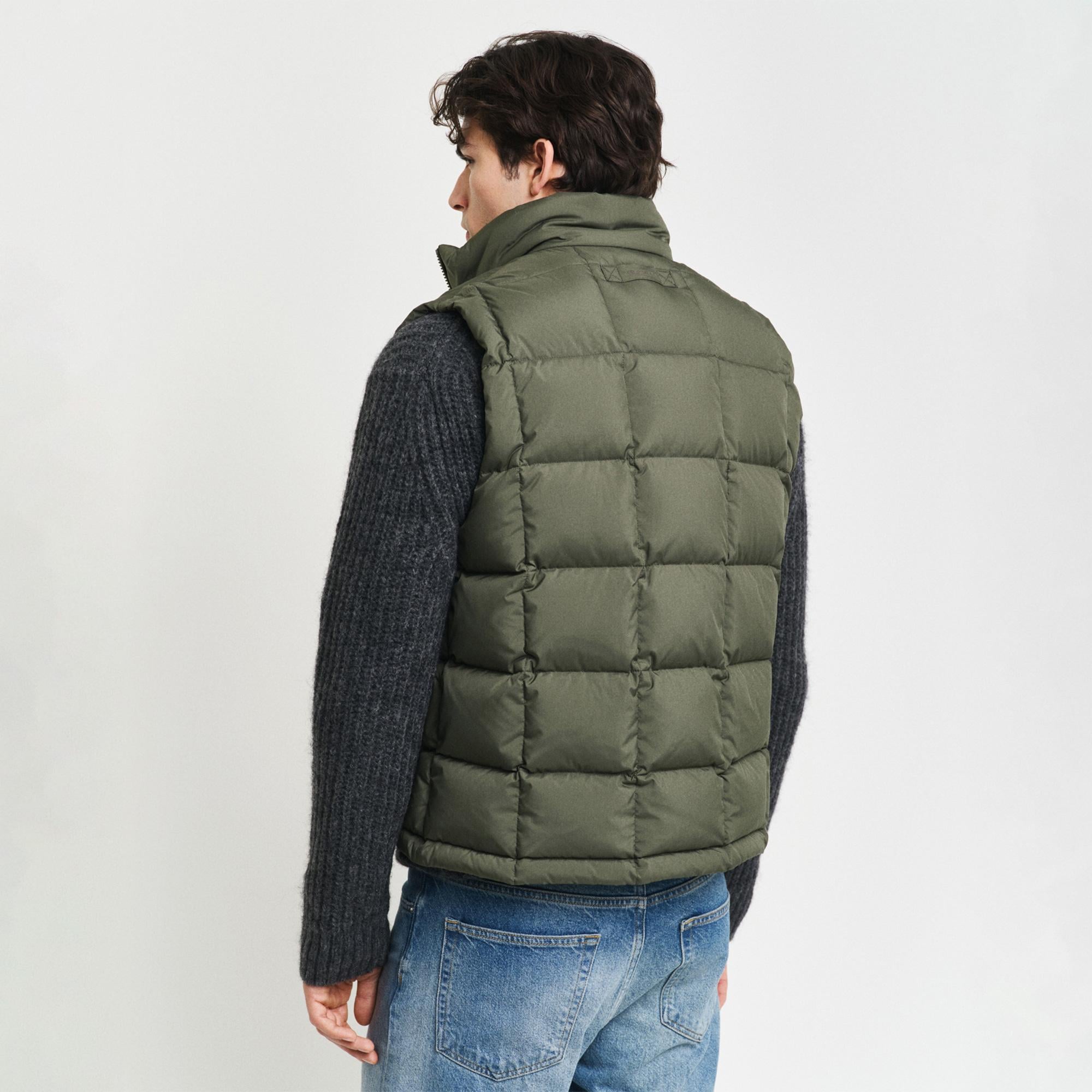 GANT Erkek Yeşil Regular Fit Yelek