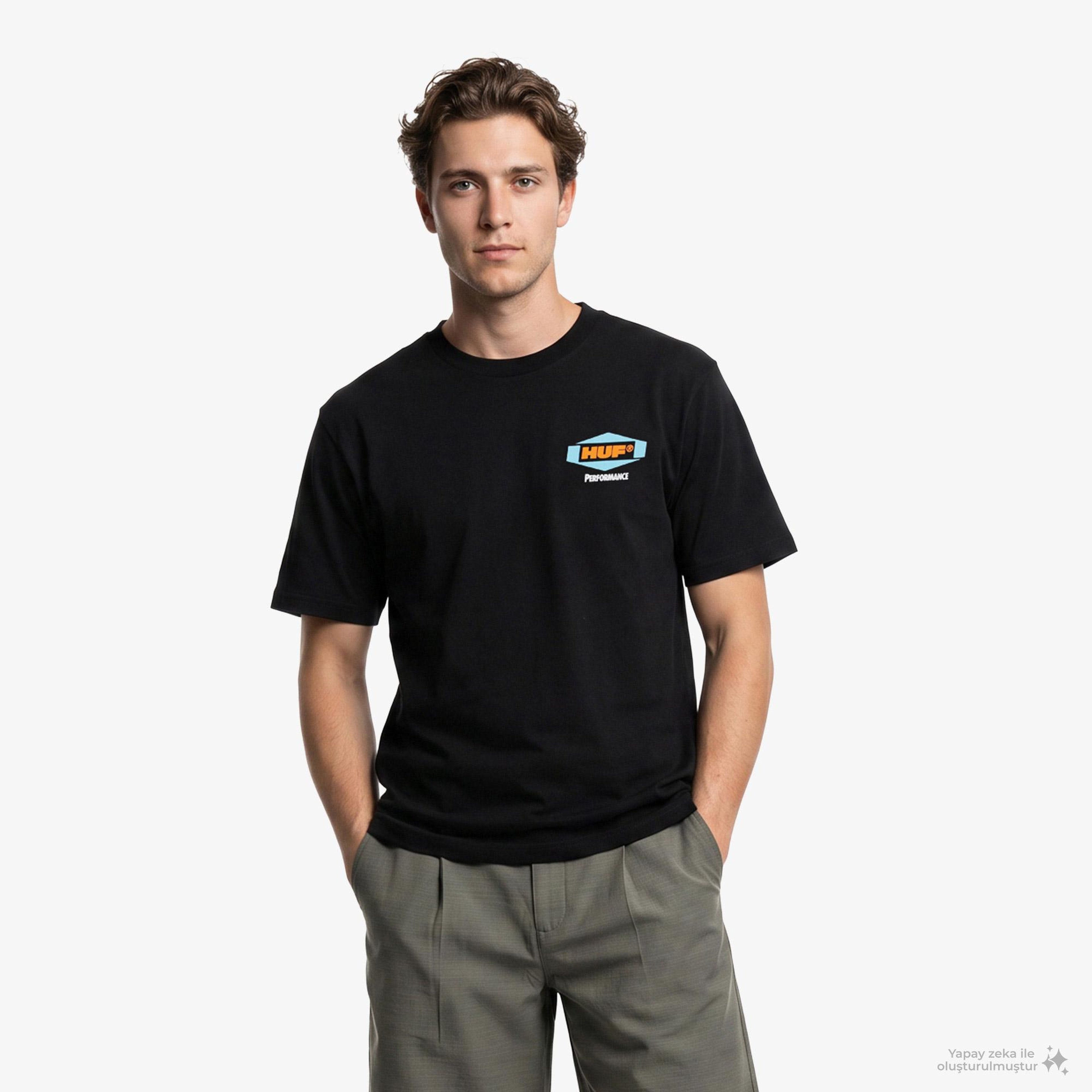 Huf Spark It Up SS Tee Erkek Siyah T-Shirt