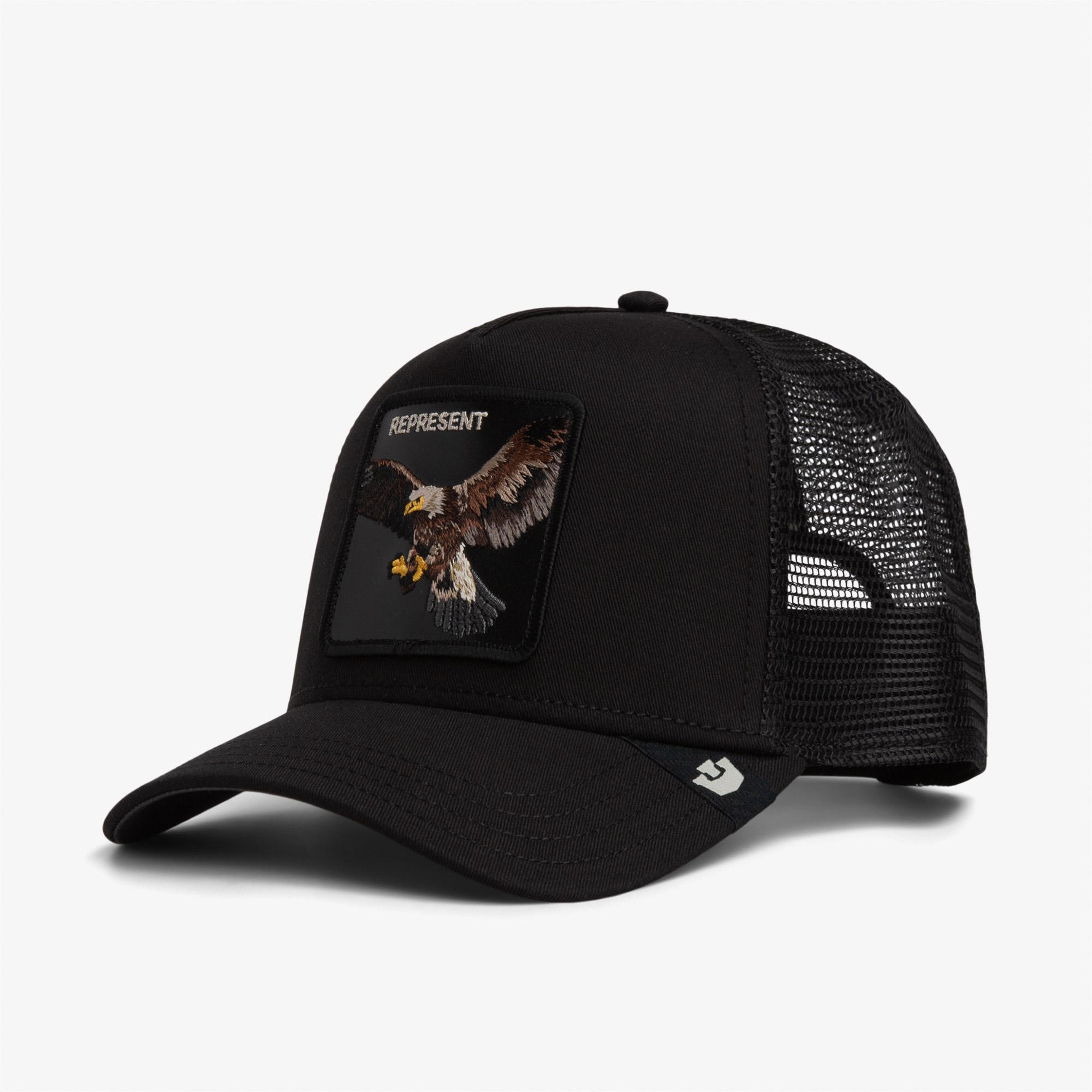Goorin Bros Represent Eagle Trucker Unisex Siyah Şapka