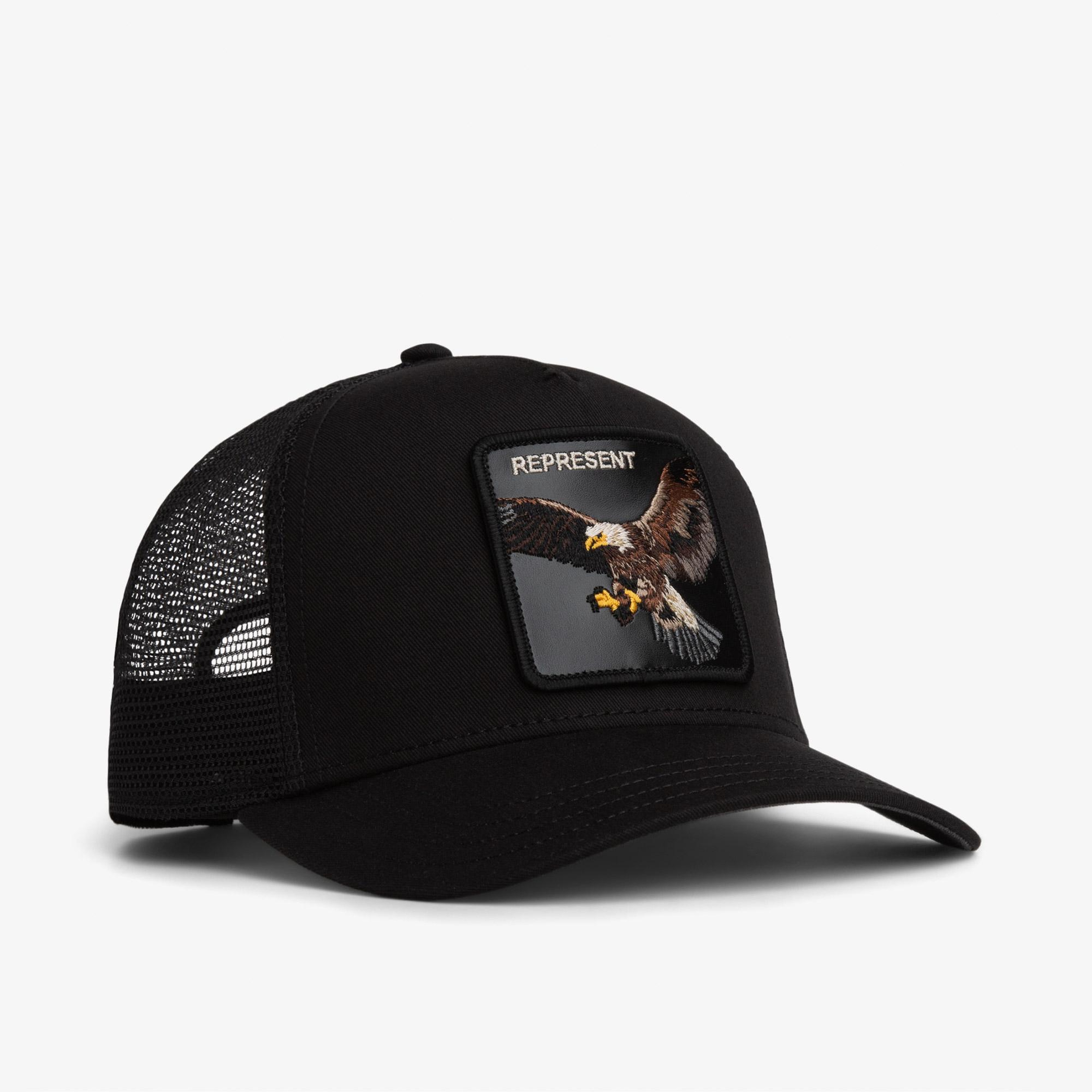 Goorin Bros Represent Eagle Trucker Unisex Siyah Şapka