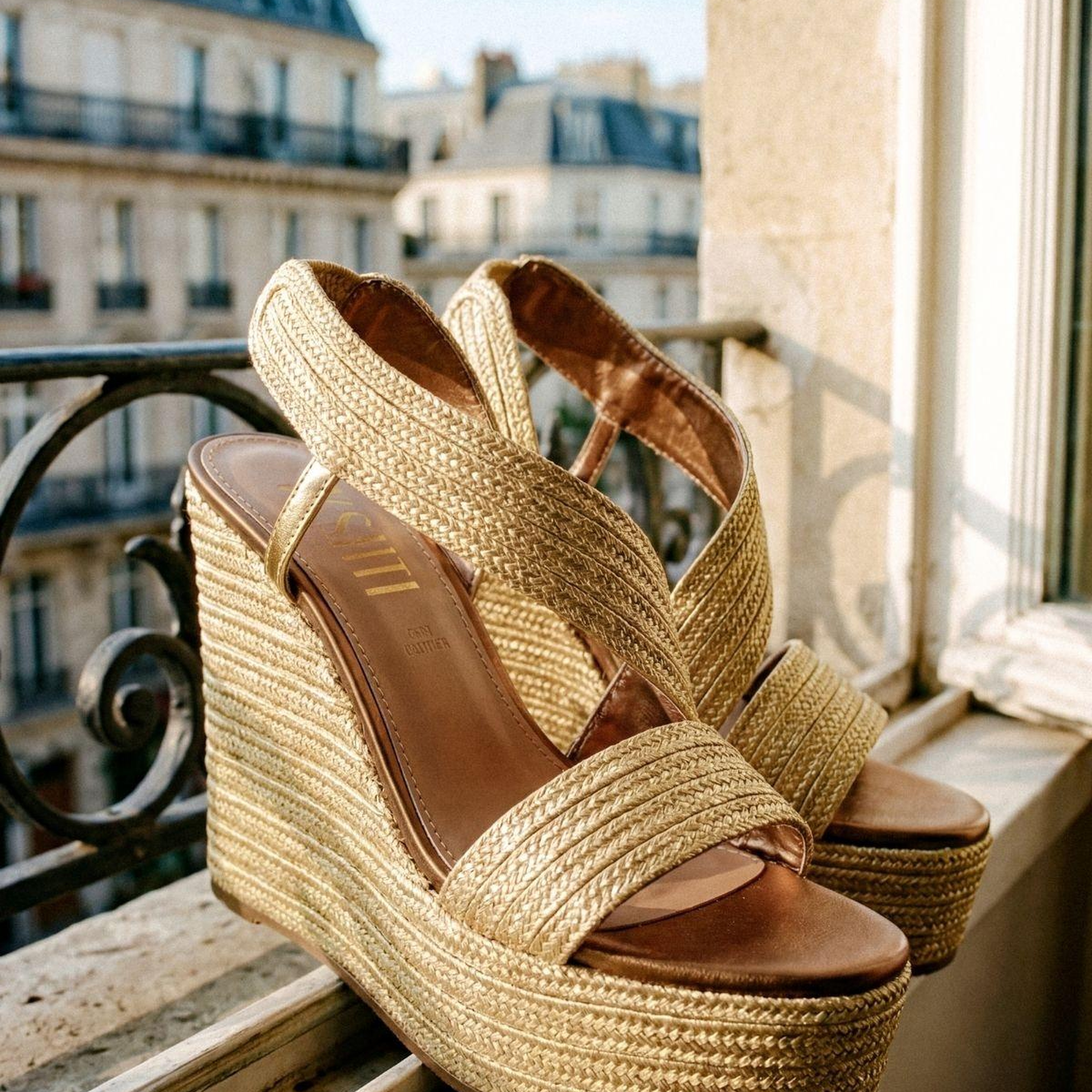 Valmenti Kadın Deri & Tekstil Bronz Topuklu Ayakkabı
