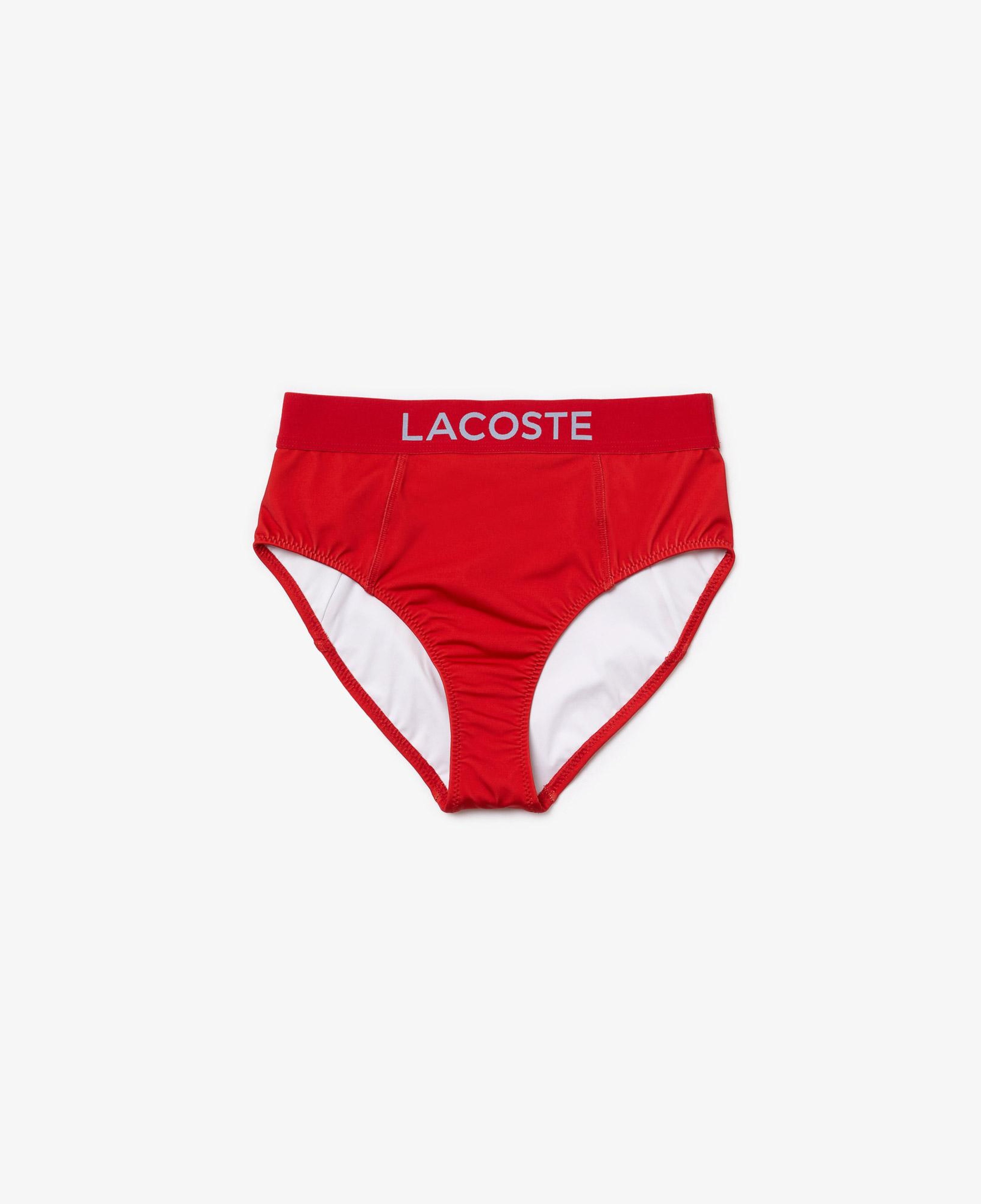 Lacoste Kadın Baskılı Kırmızı Bikini Altı