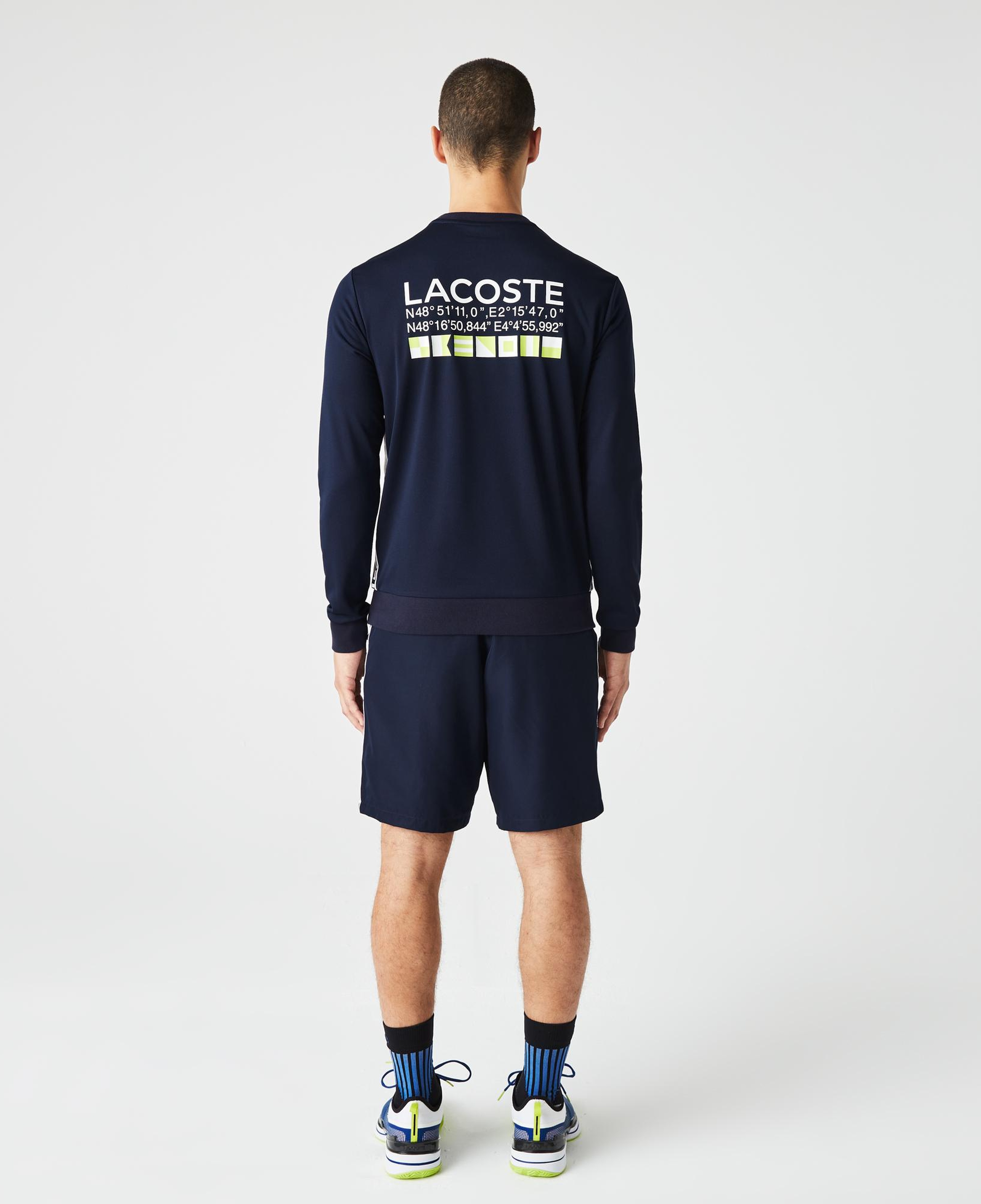 Lacoste SPORT Erkek Classic Fit Bisiklet Yaka Lacivert Sweatshirt
