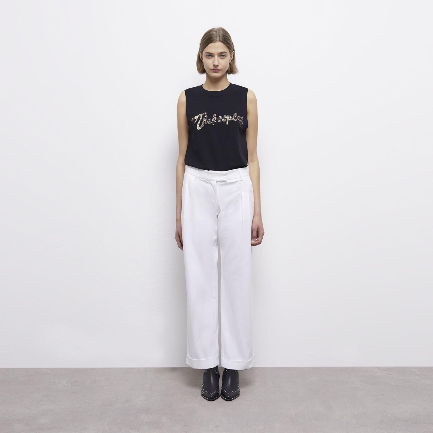 KADIN BEYAZ WIDE LEG PANTOLON