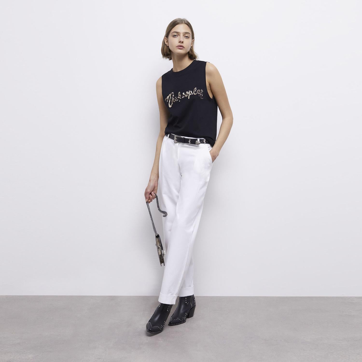 KADIN BEYAZ WIDE LEG PANTOLON