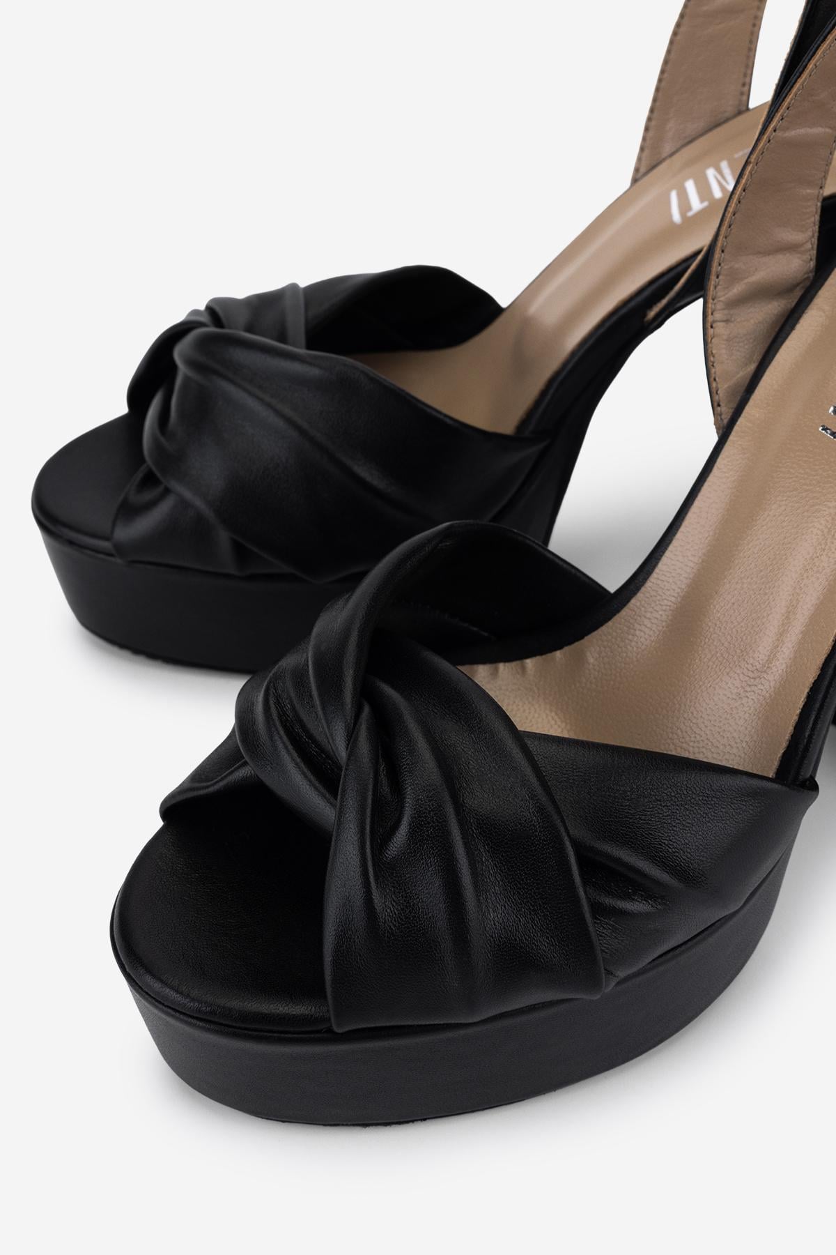 Valmenti Kadın Hakiki Deri Siyah Night Shoes Ayakkabı
