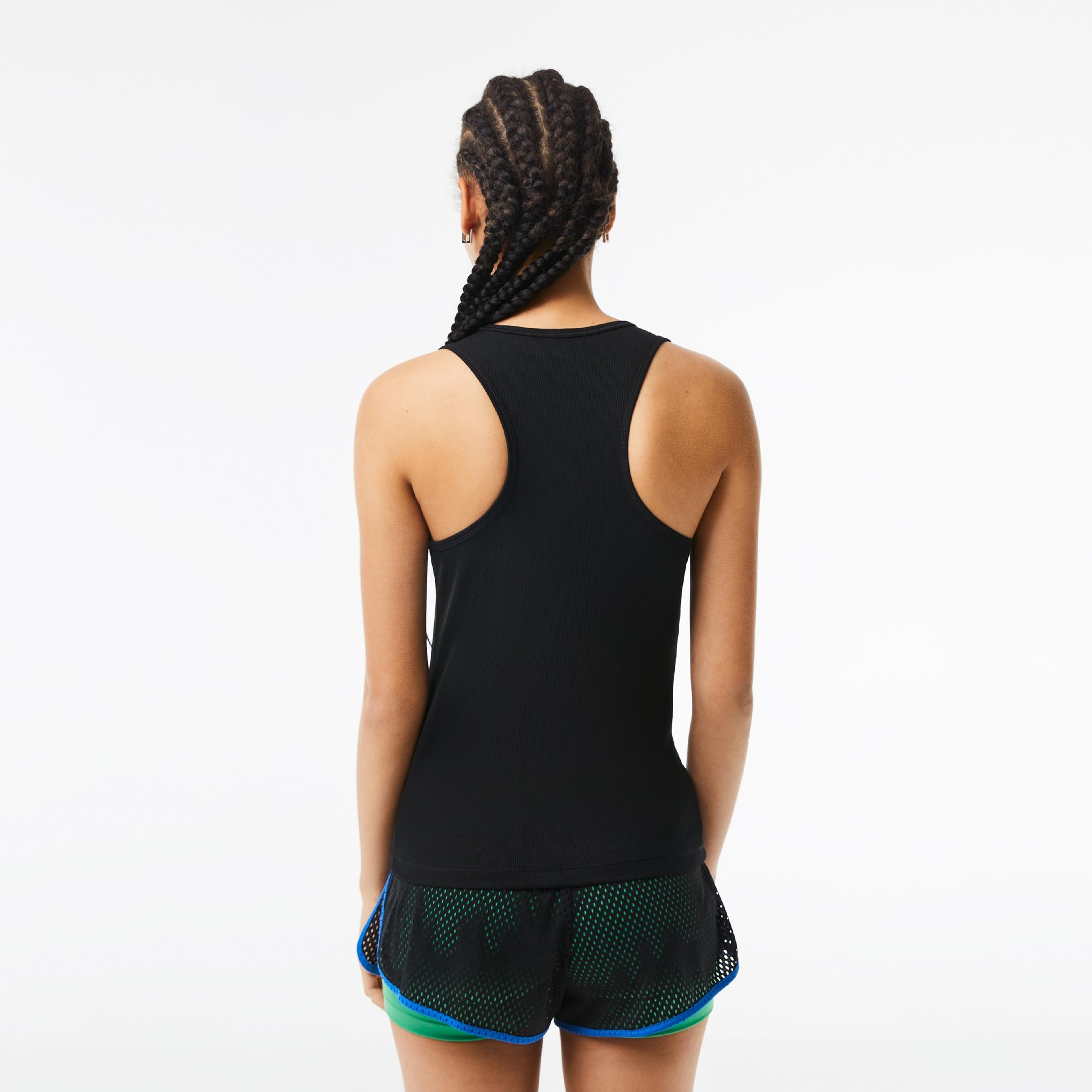 SPORT Kadın Slim Fit Bisiklet Yaka Siyah T-Shirt
