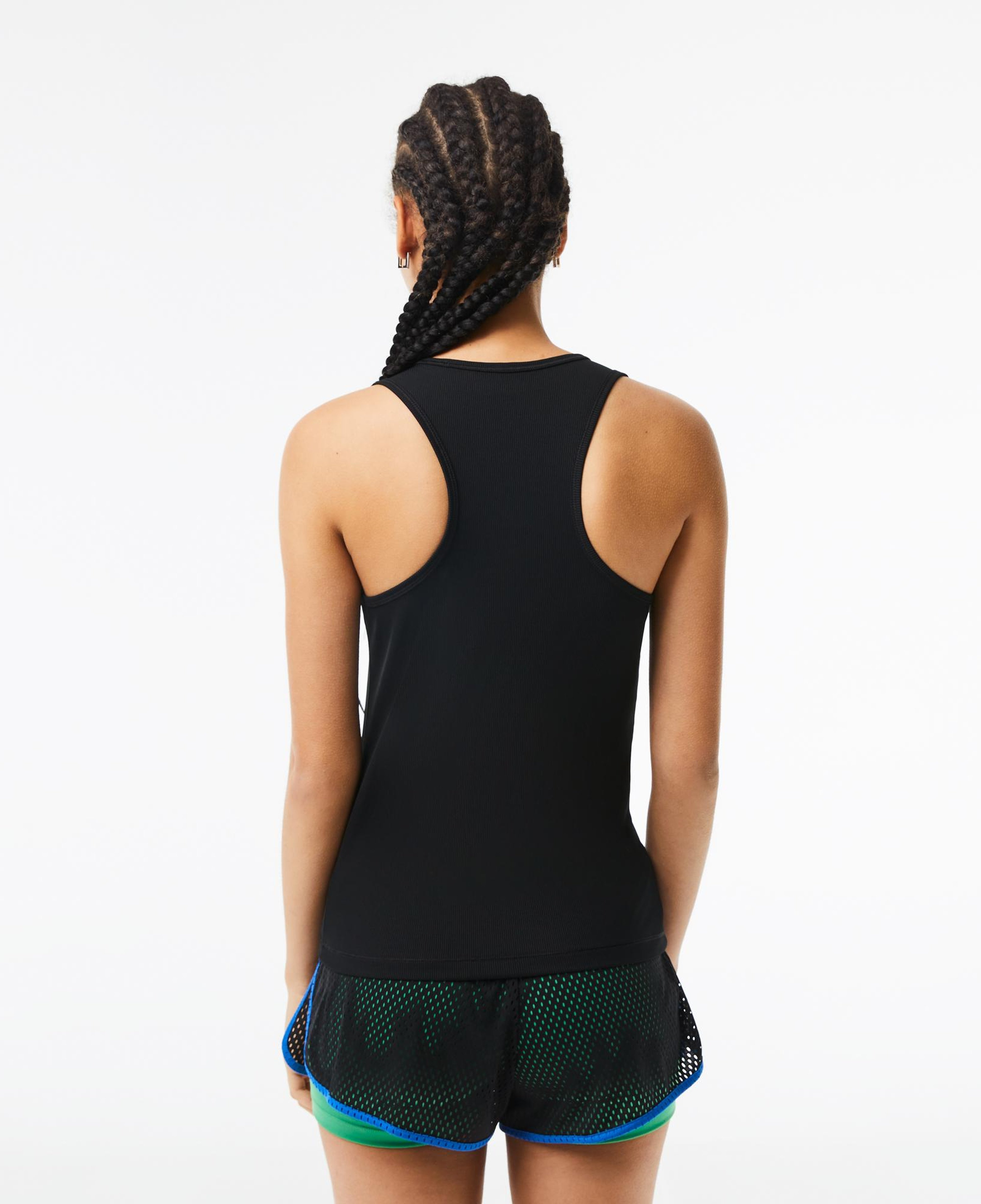 SPORT Kadın Slim Fit Bisiklet Yaka Siyah T-Shirt