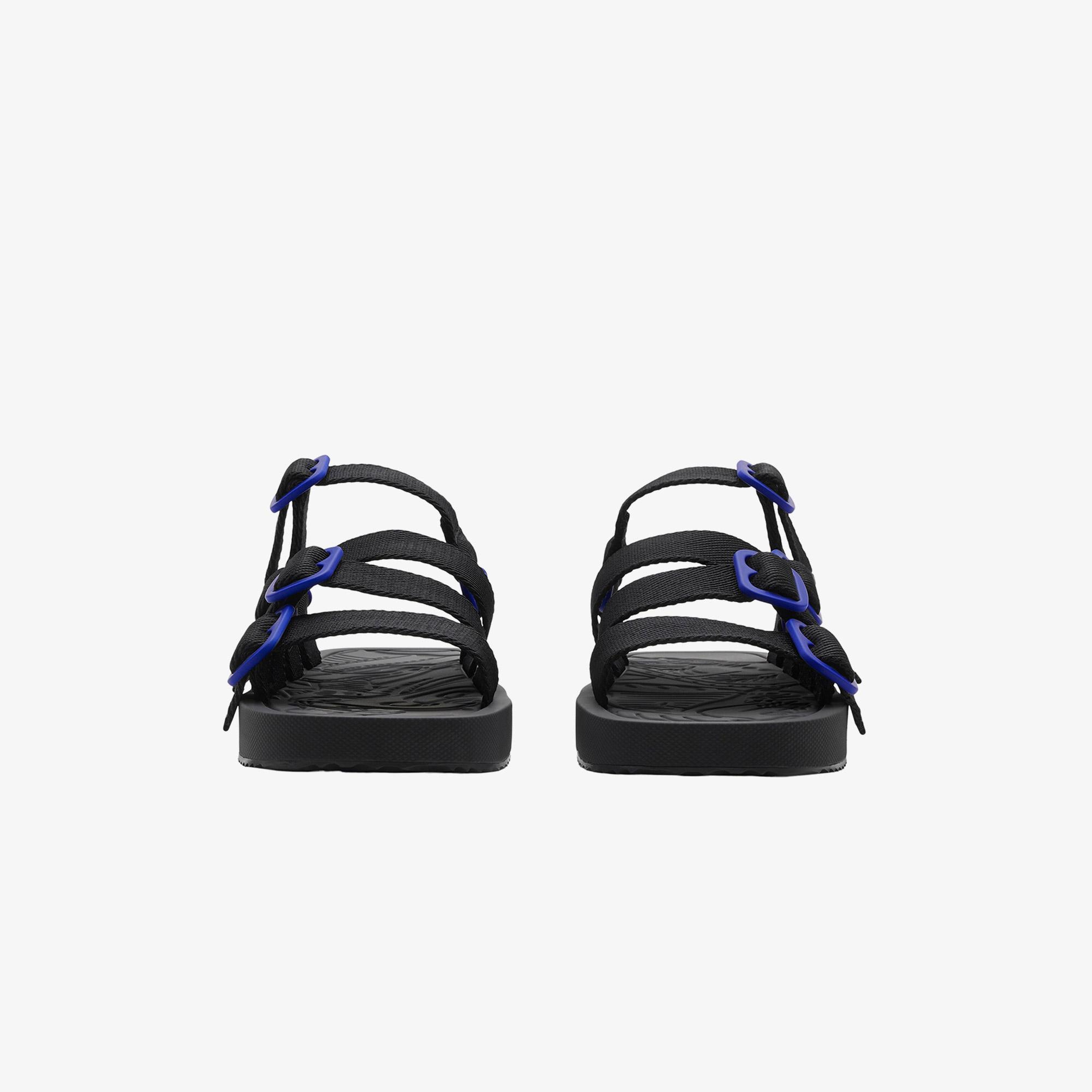 Burberry Erkek Siyah Sandalet