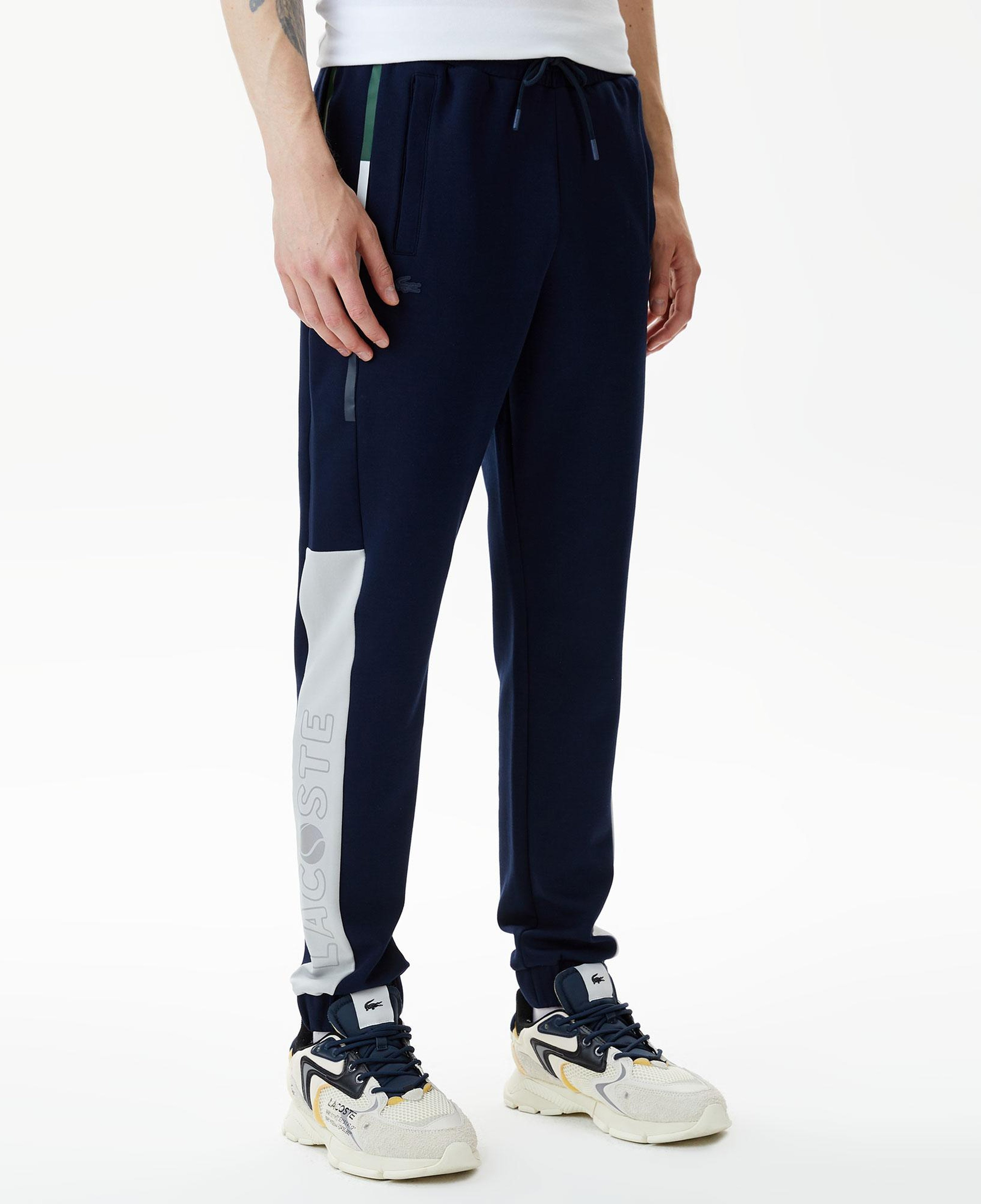 Erkek Slim Fit Baskılı Lacivert Eşofman Altı