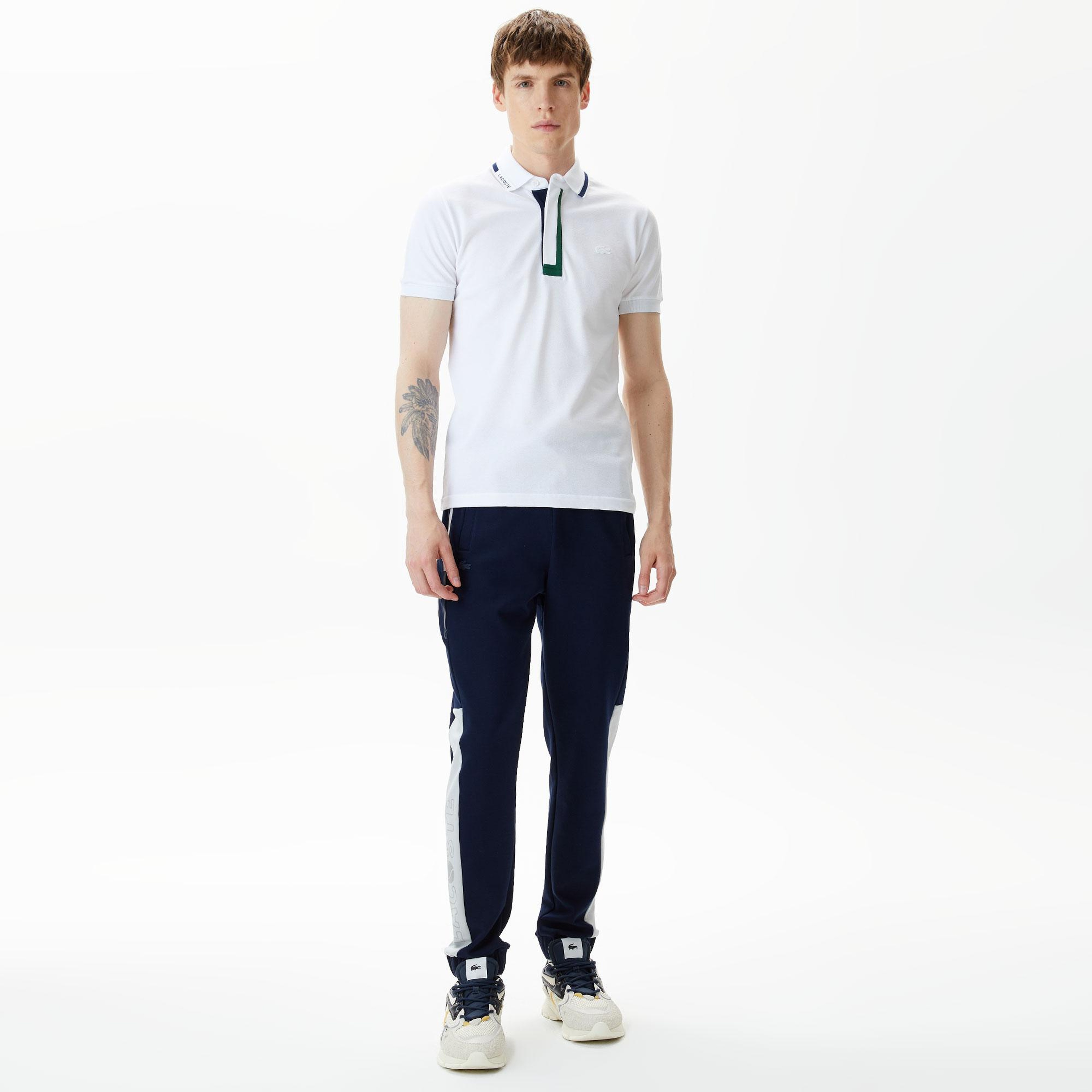Erkek Slim Fit Baskılı Lacivert Eşofman Altı