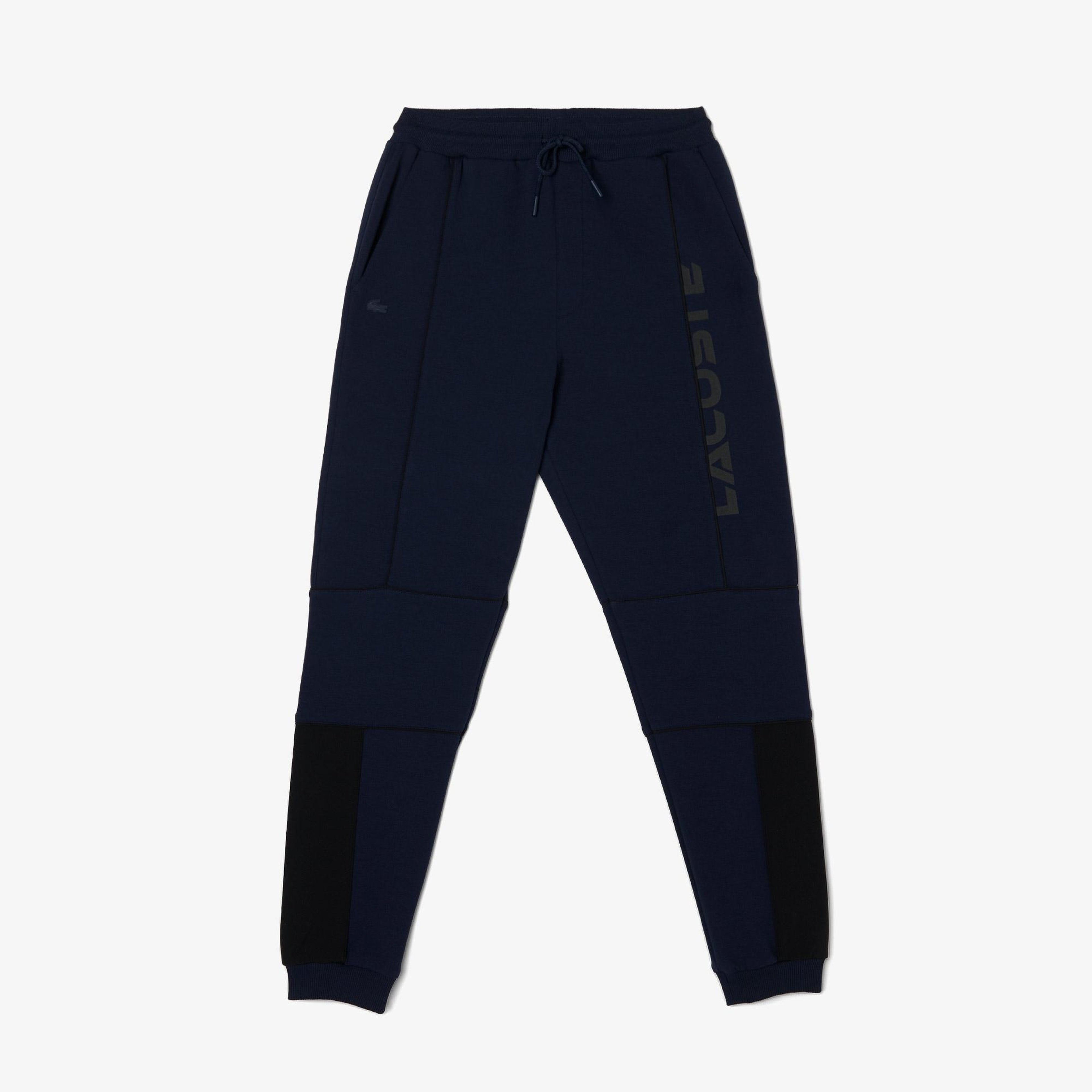 Erkek Slim Fit Baskılı Lacivert Eşofman Altı