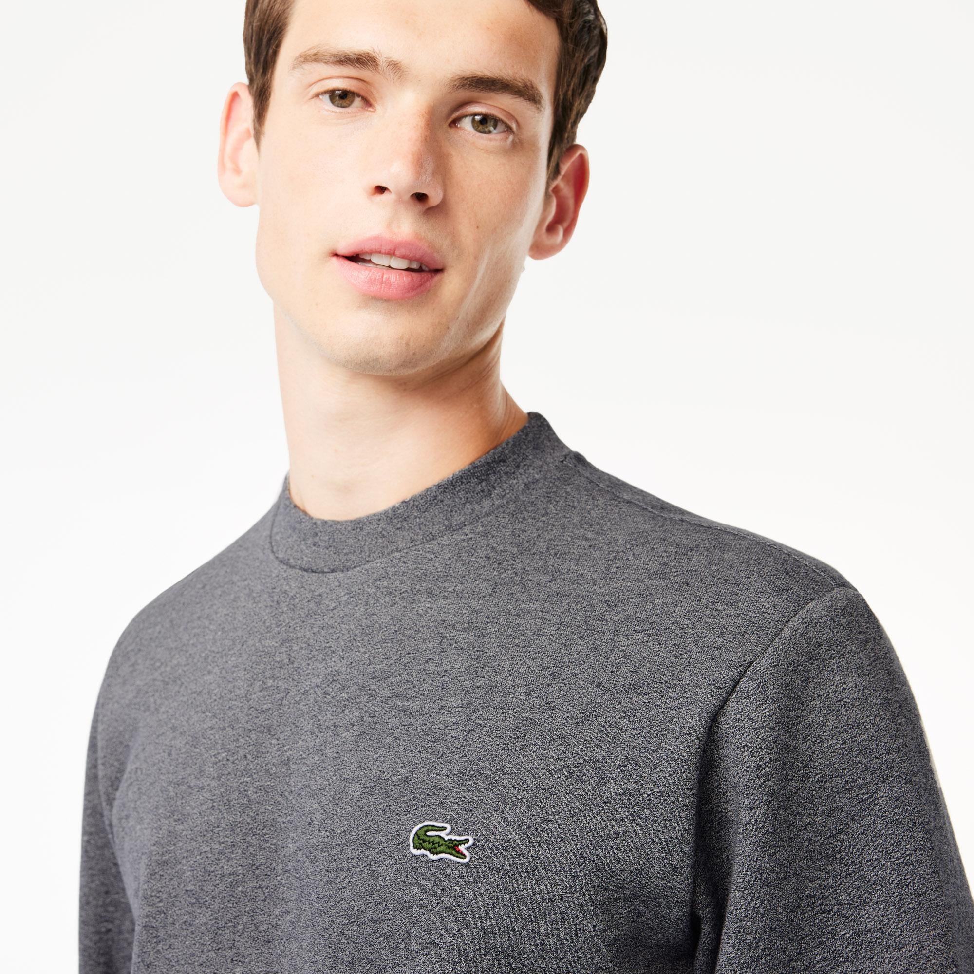 Erkek Classic Fit Bisiklet Yaka Gri Sweatshirt