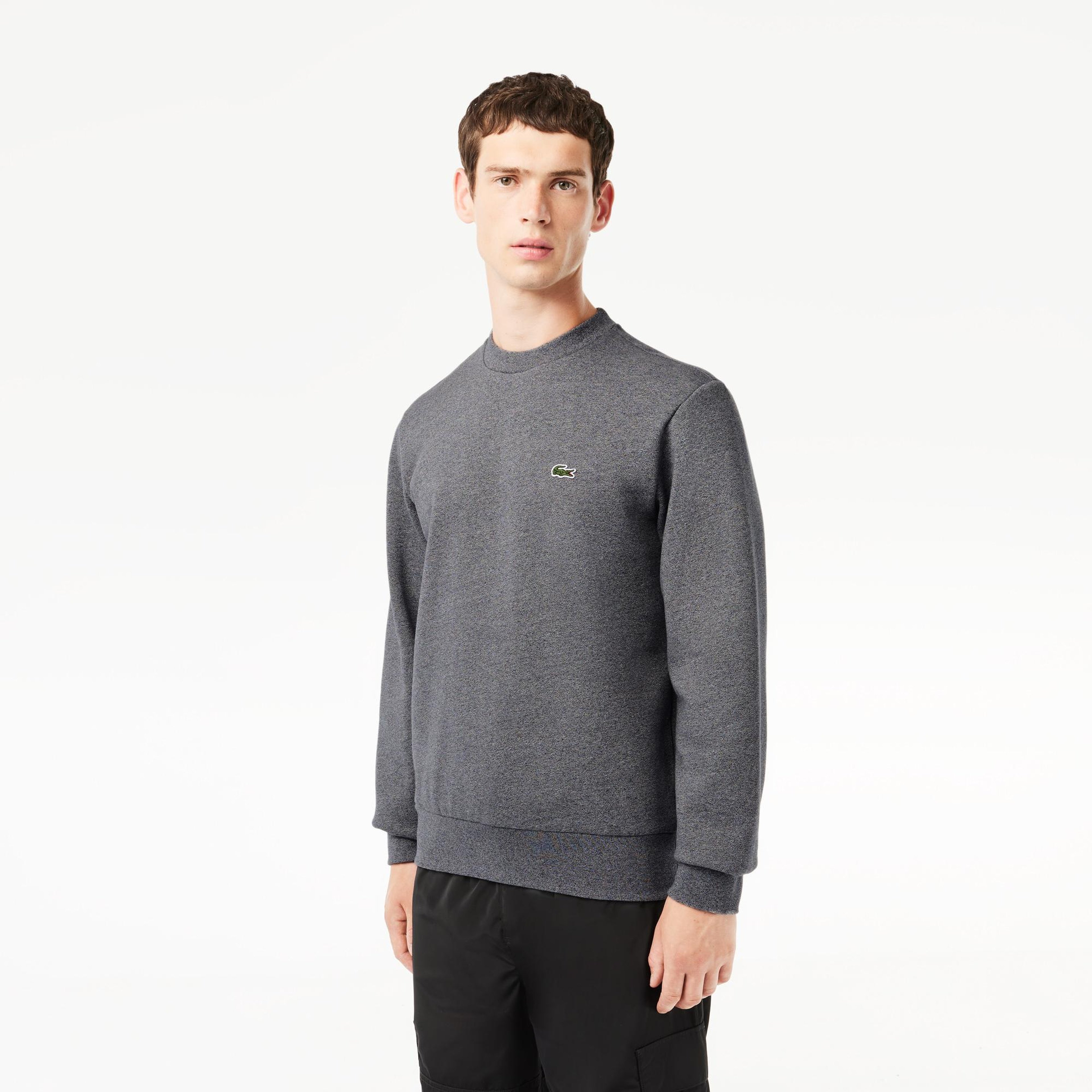 Erkek Classic Fit Bisiklet Yaka Gri Sweatshirt