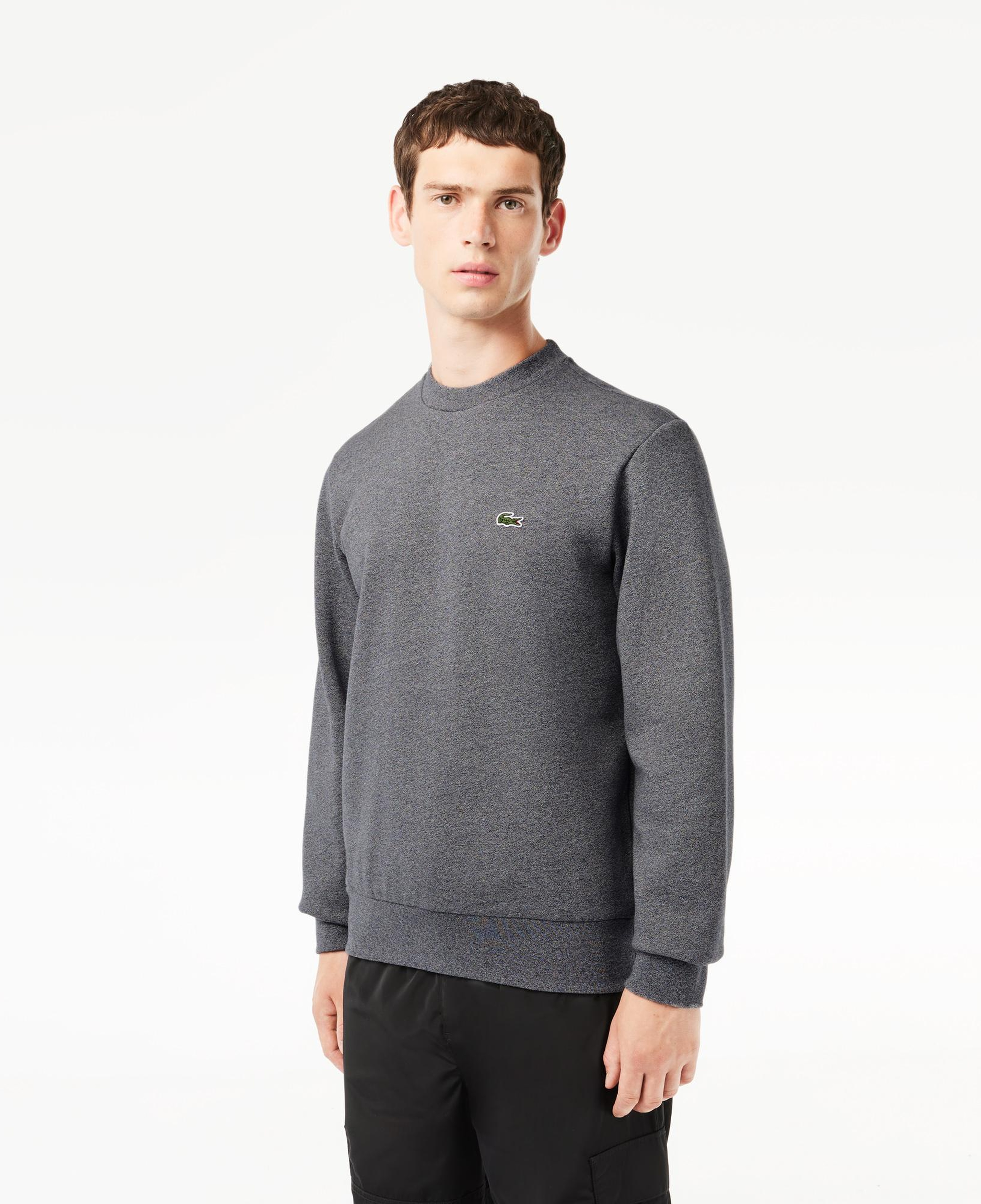 Erkek Classic Fit Bisiklet Yaka Gri Sweatshirt