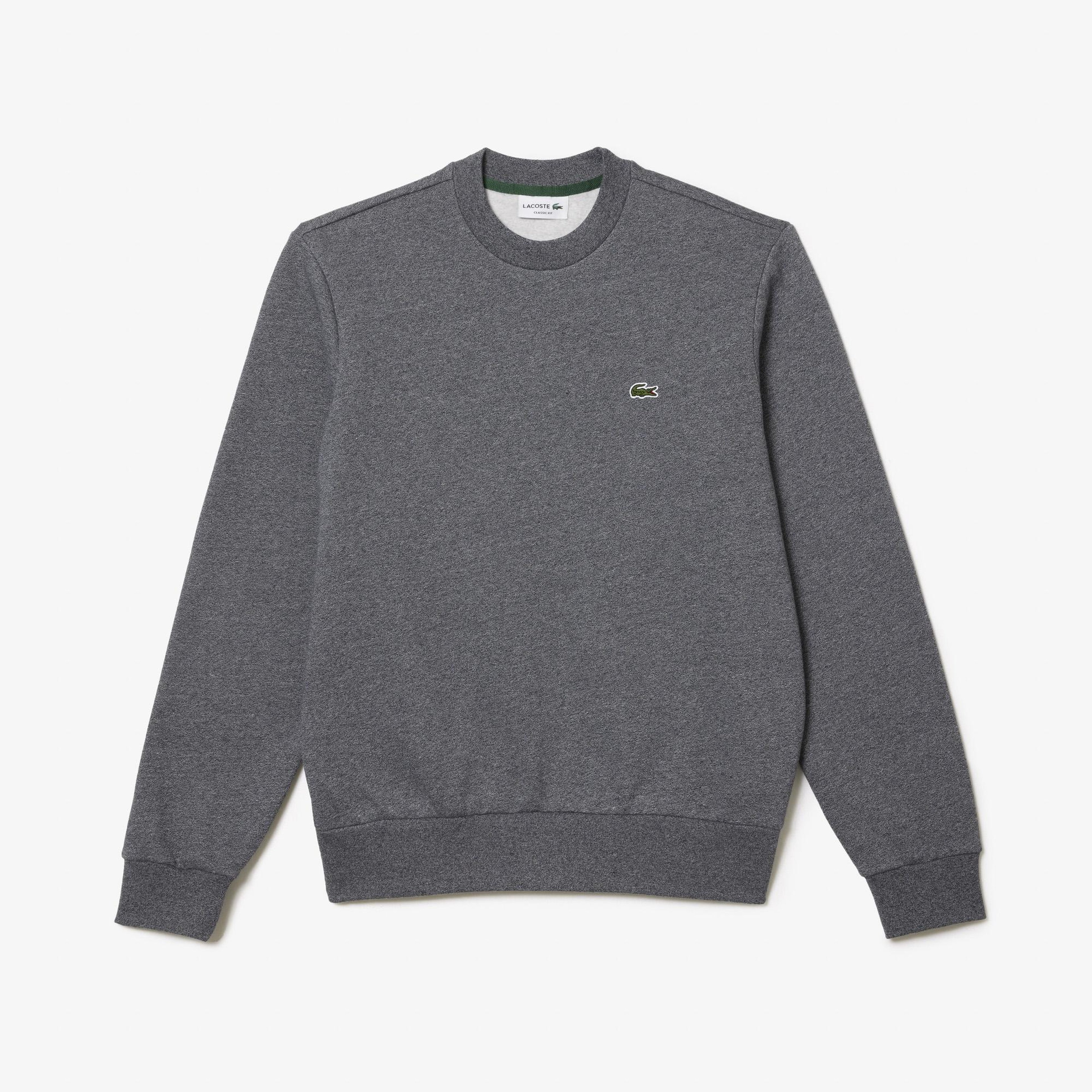 Erkek Classic Fit Bisiklet Yaka Gri Sweatshirt